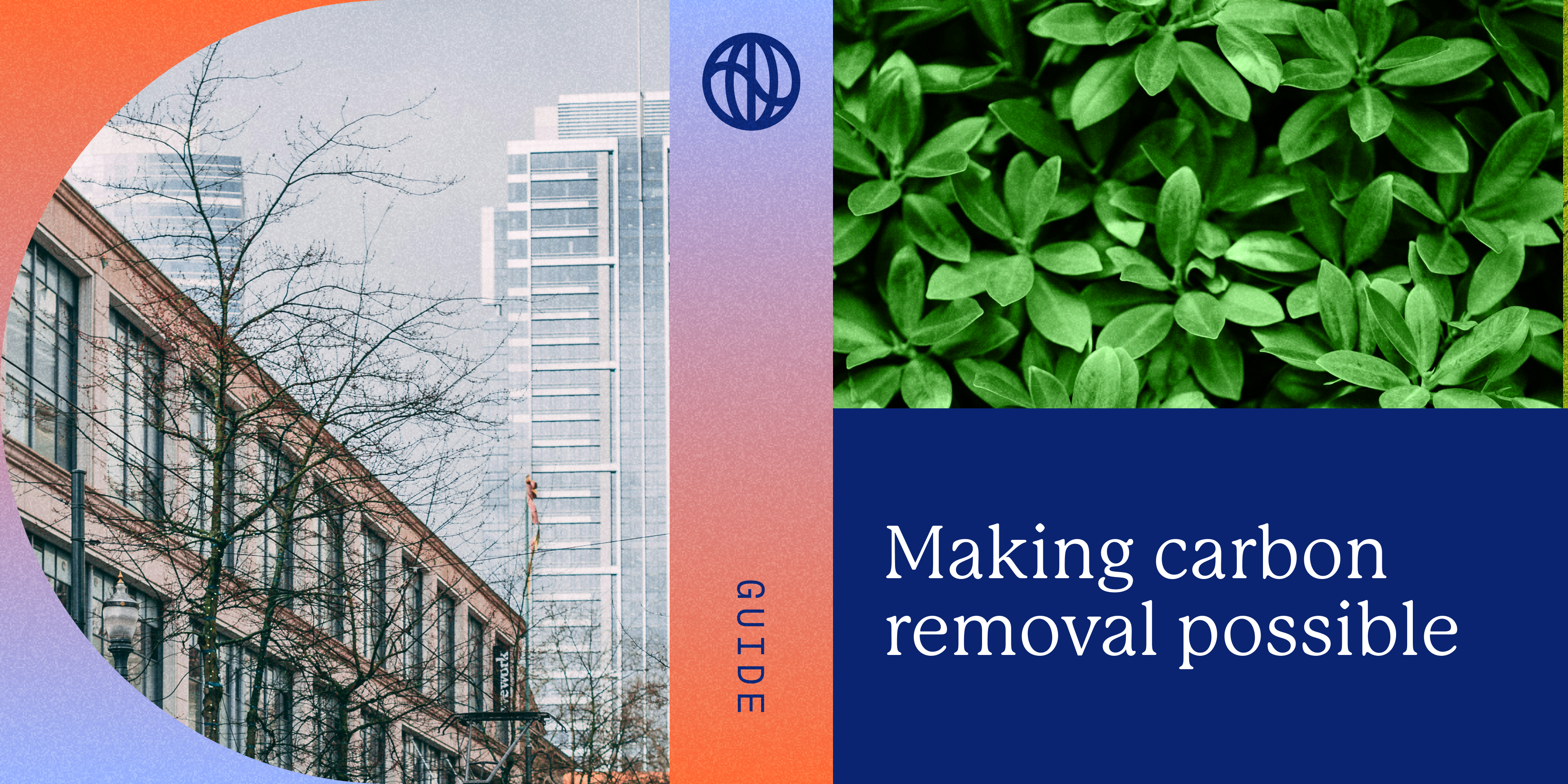 Collage with headline "Carbon removal for business"