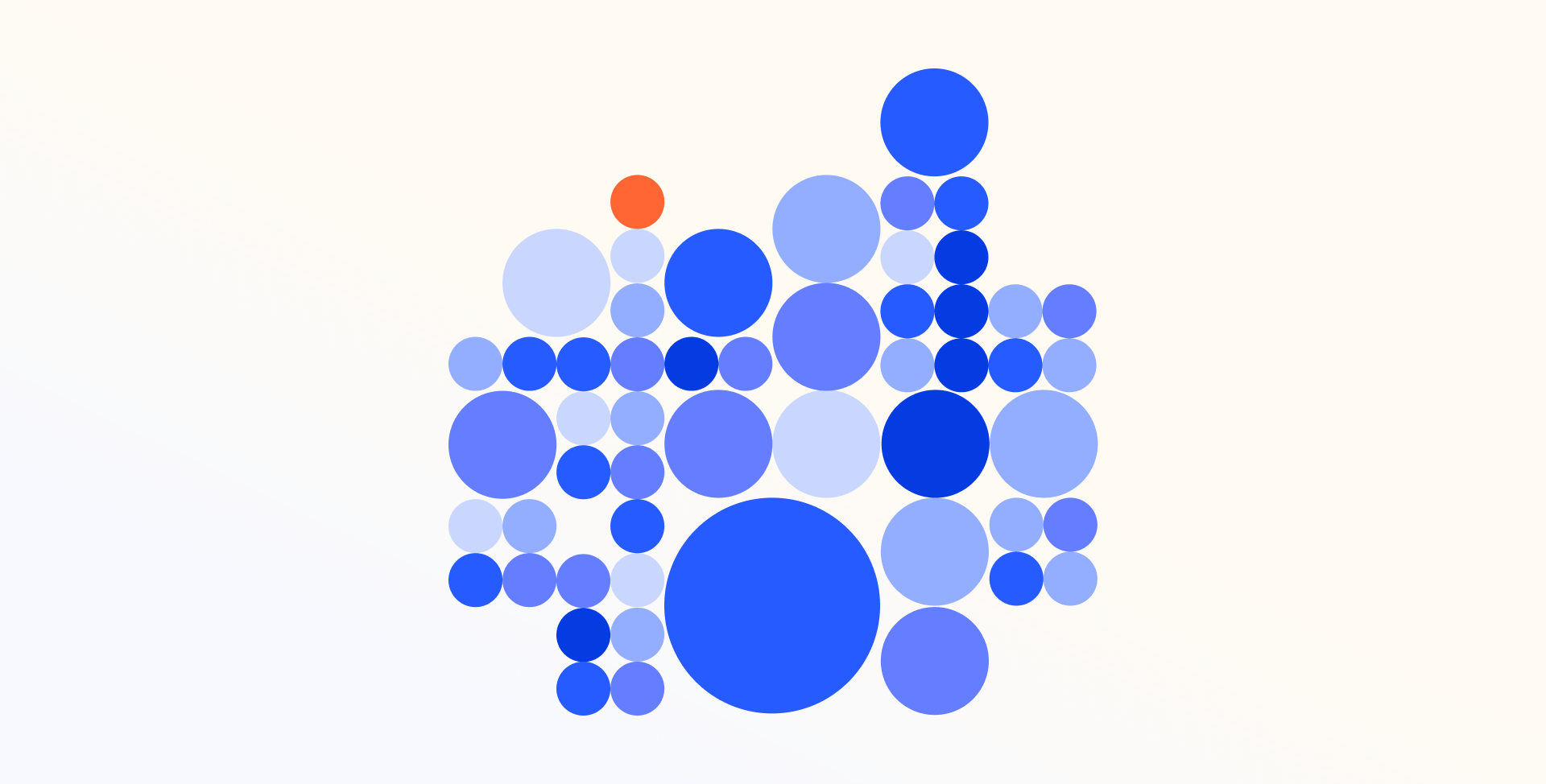 abstract image of dots of varying sizes