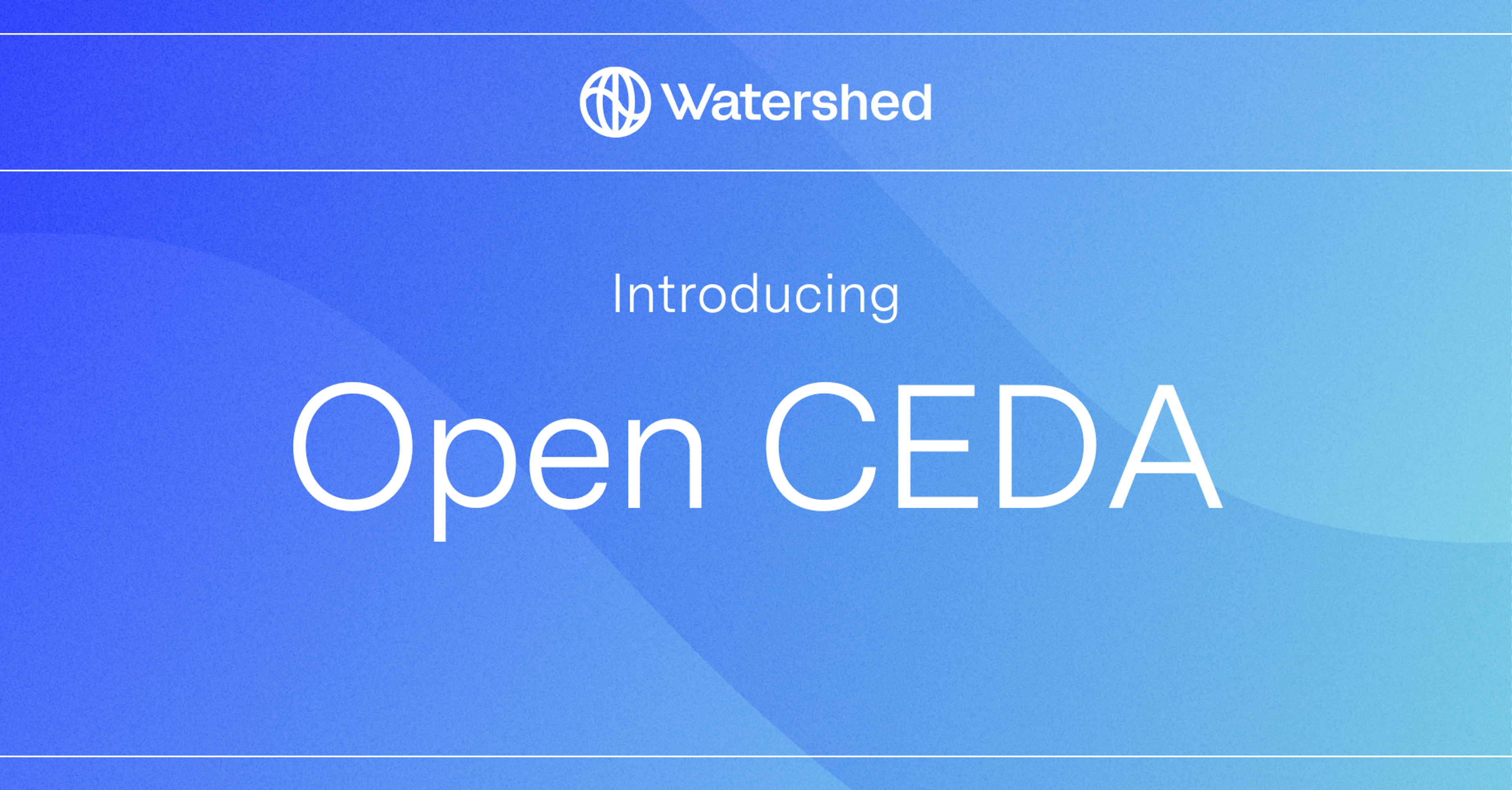 Blog header is blue and says "Introducing Open CEDA"