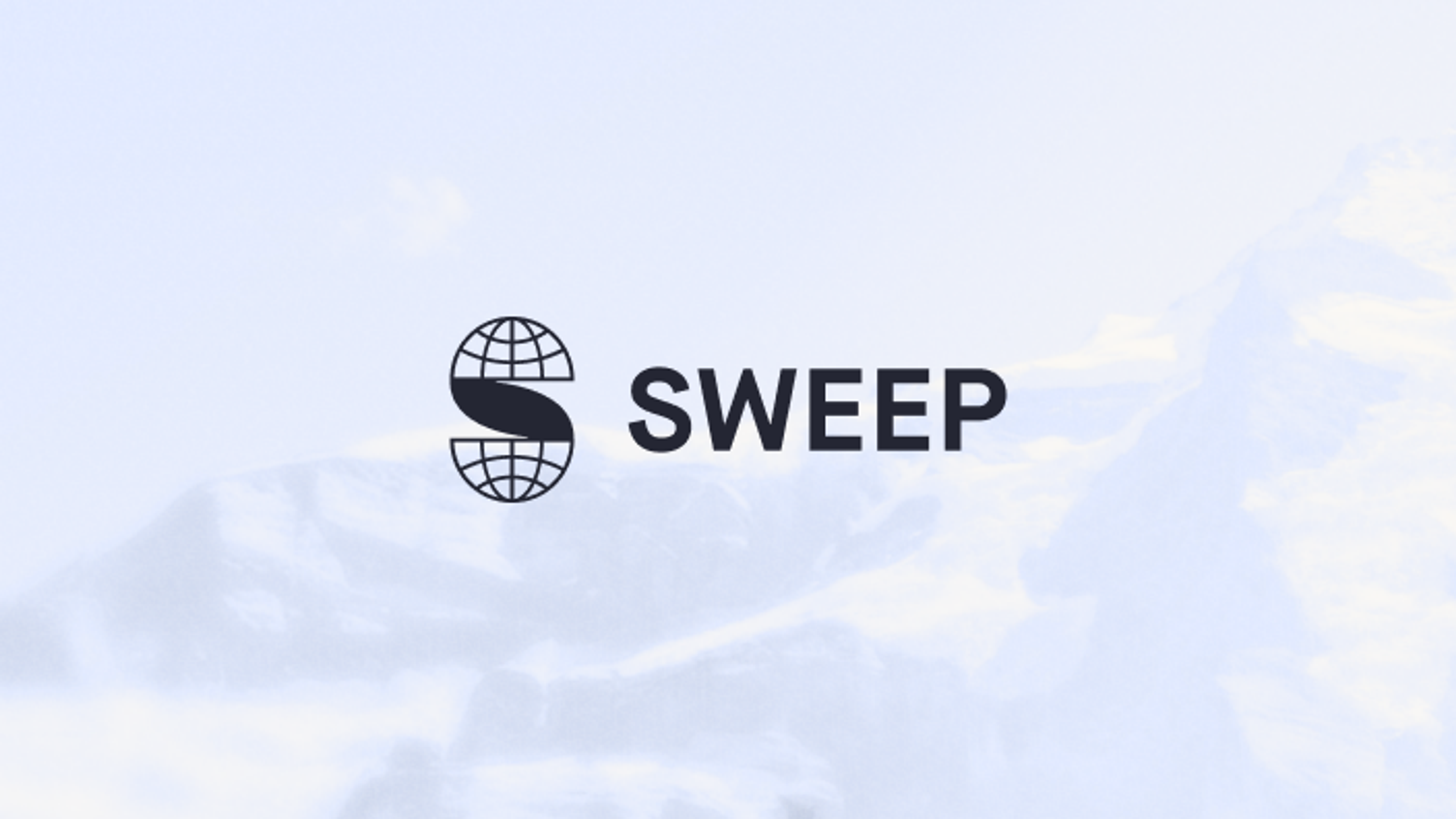 Sweep logo over sky art