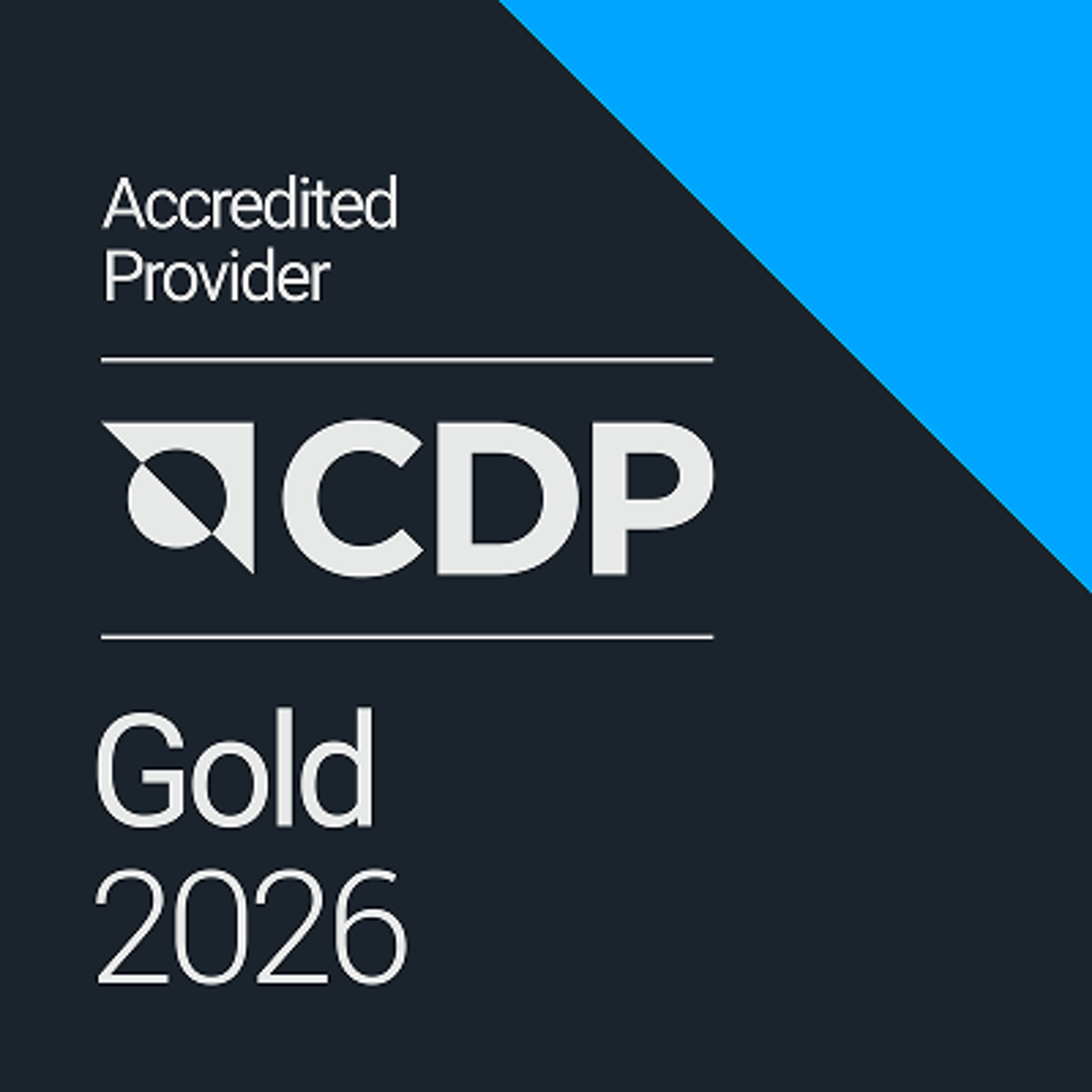 CDP Accredited Provider Gold 2026