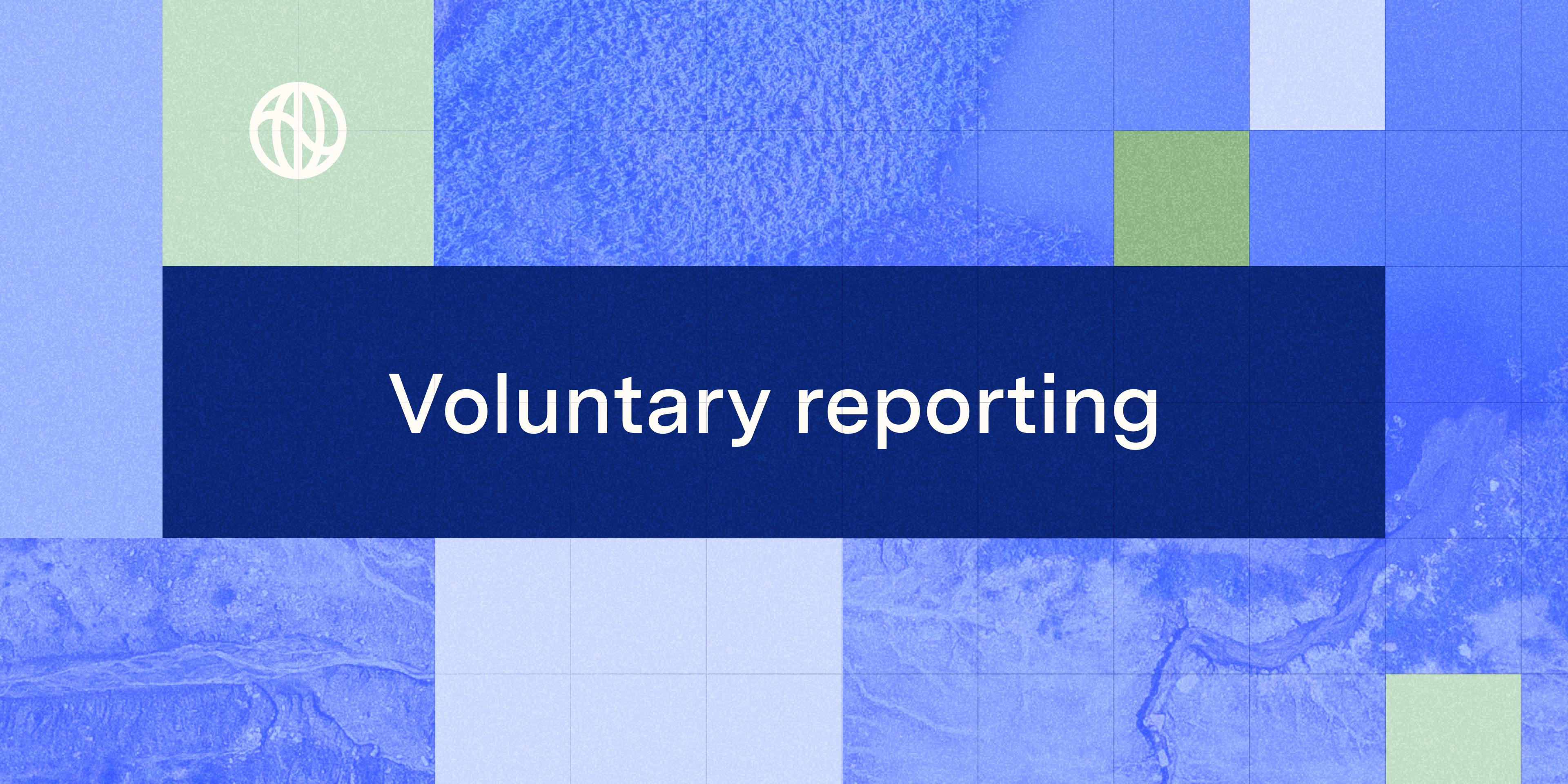 Image with text "Voluntary reporting"