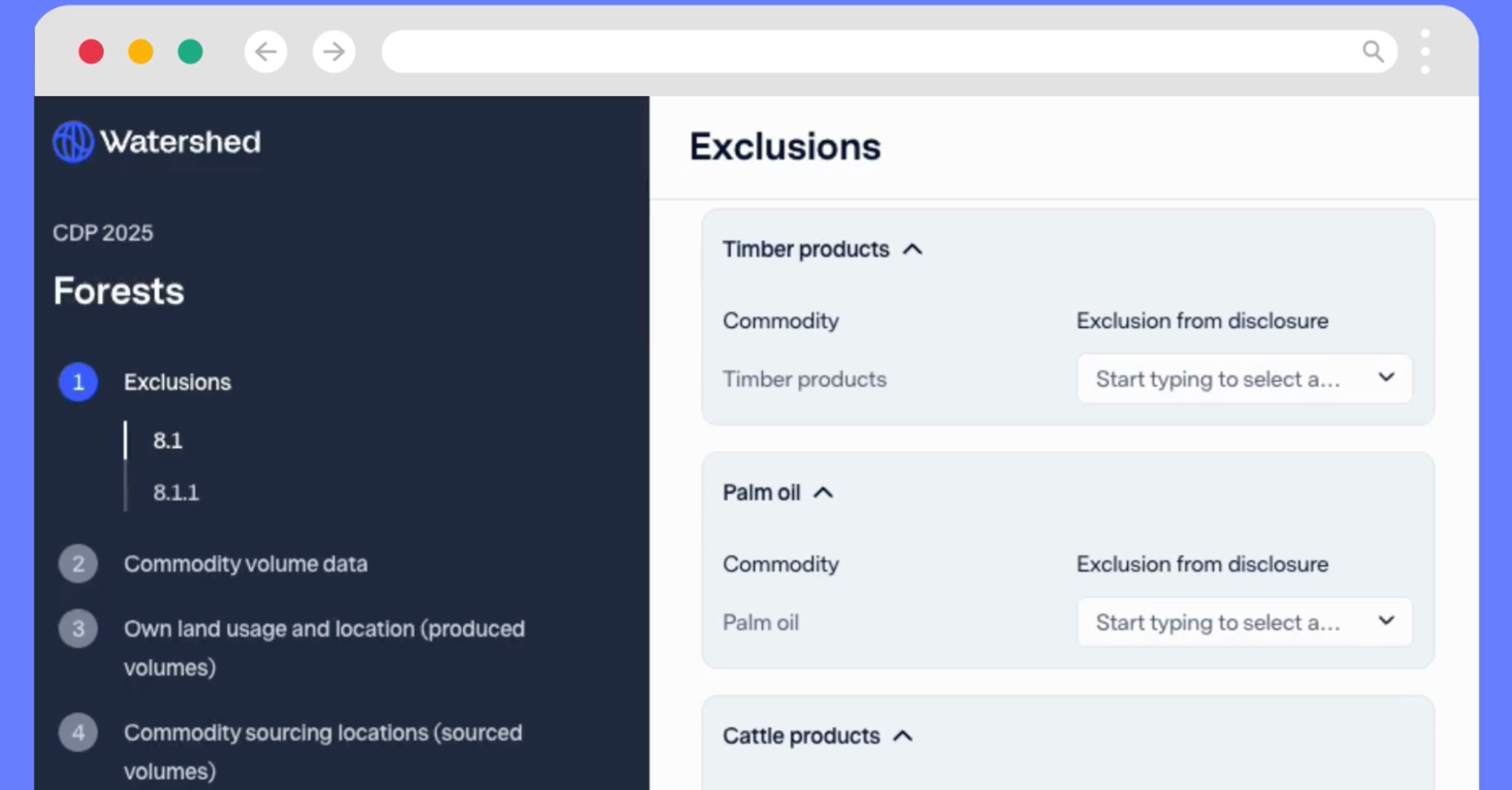Close up of forests and water in CDP 2025