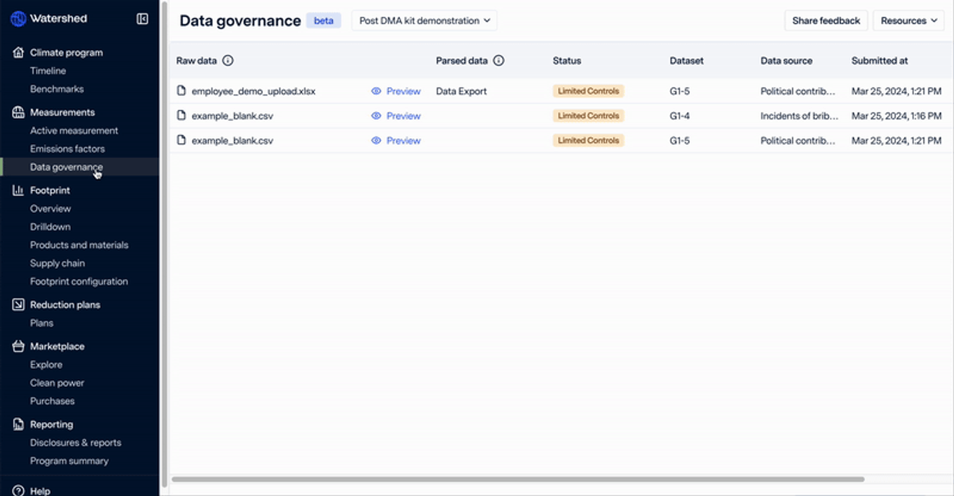 image showing a dropdown list of downloadable documents