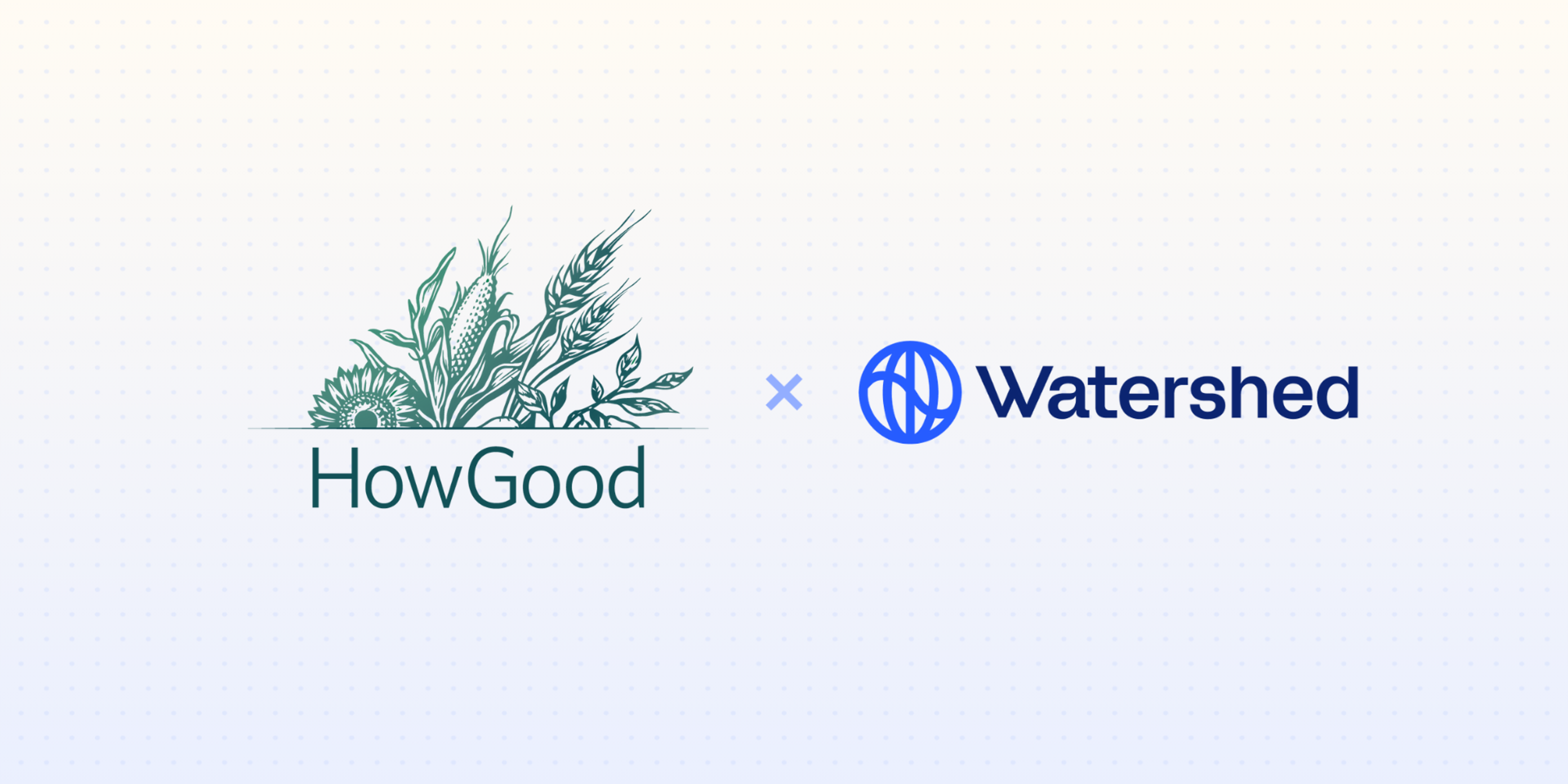 HowGood and Watershed logos