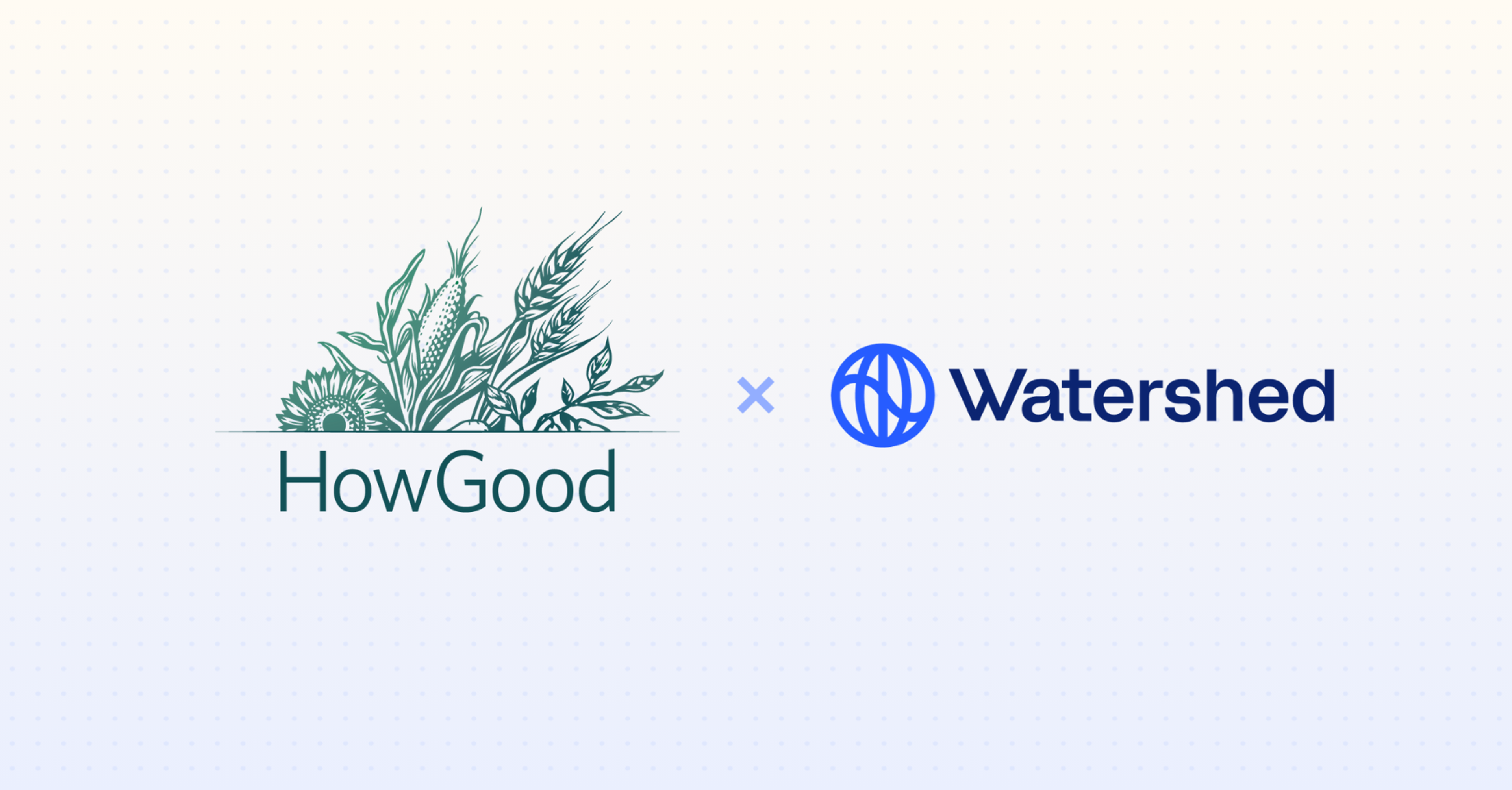HowGood and Watershed logos