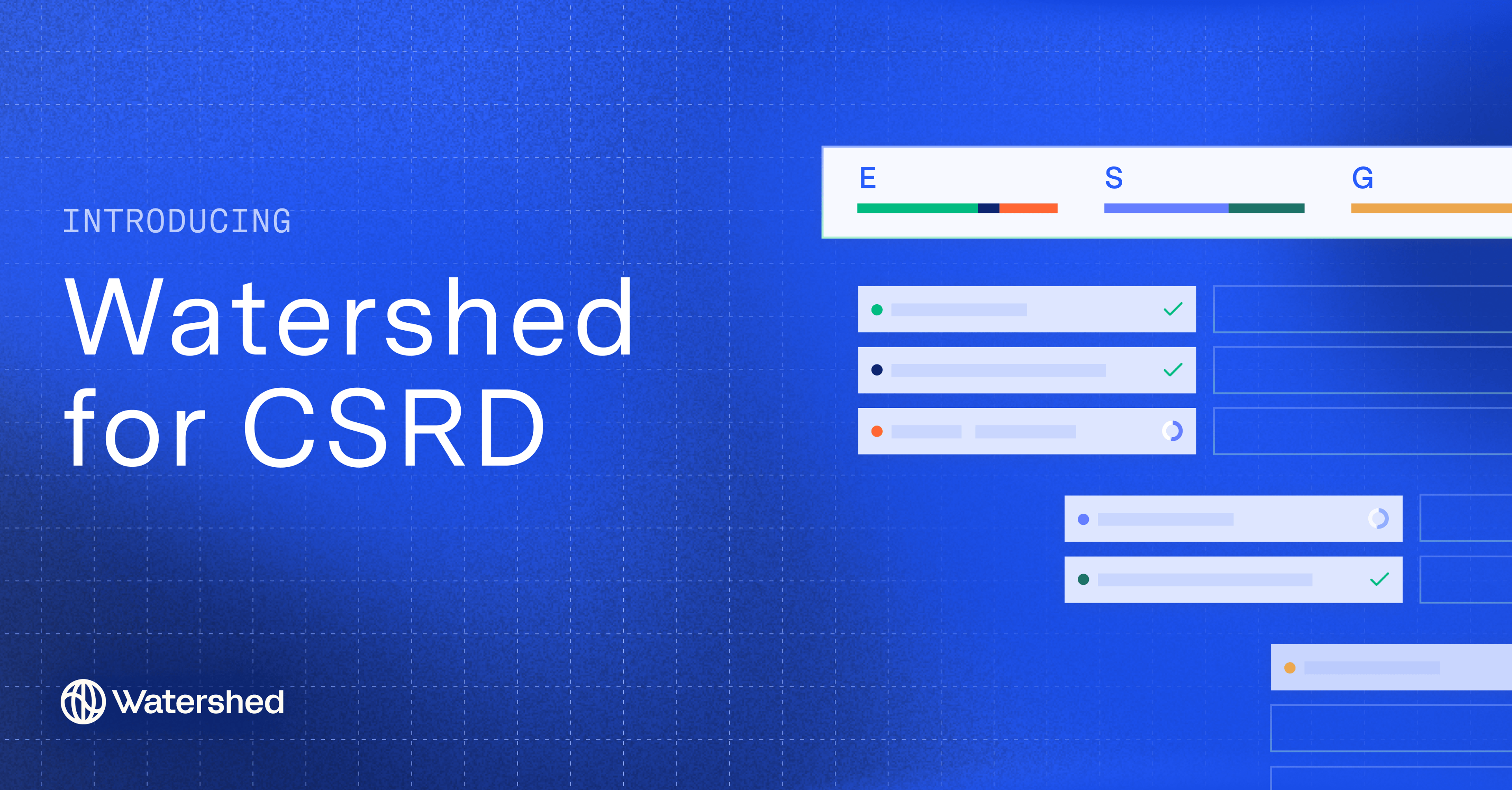 Watershed for CSRD reporting solution