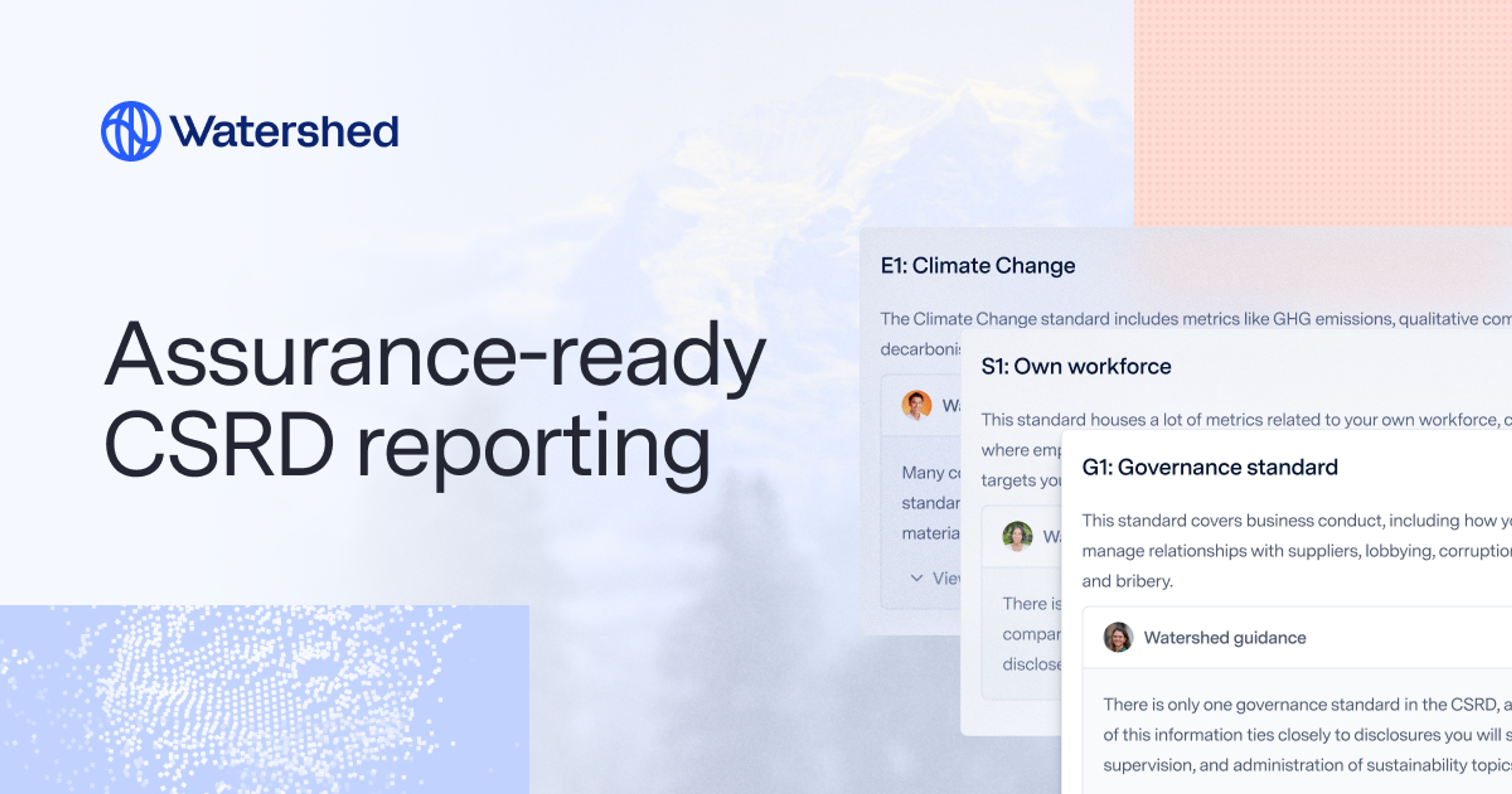 CSRD software by Watershed