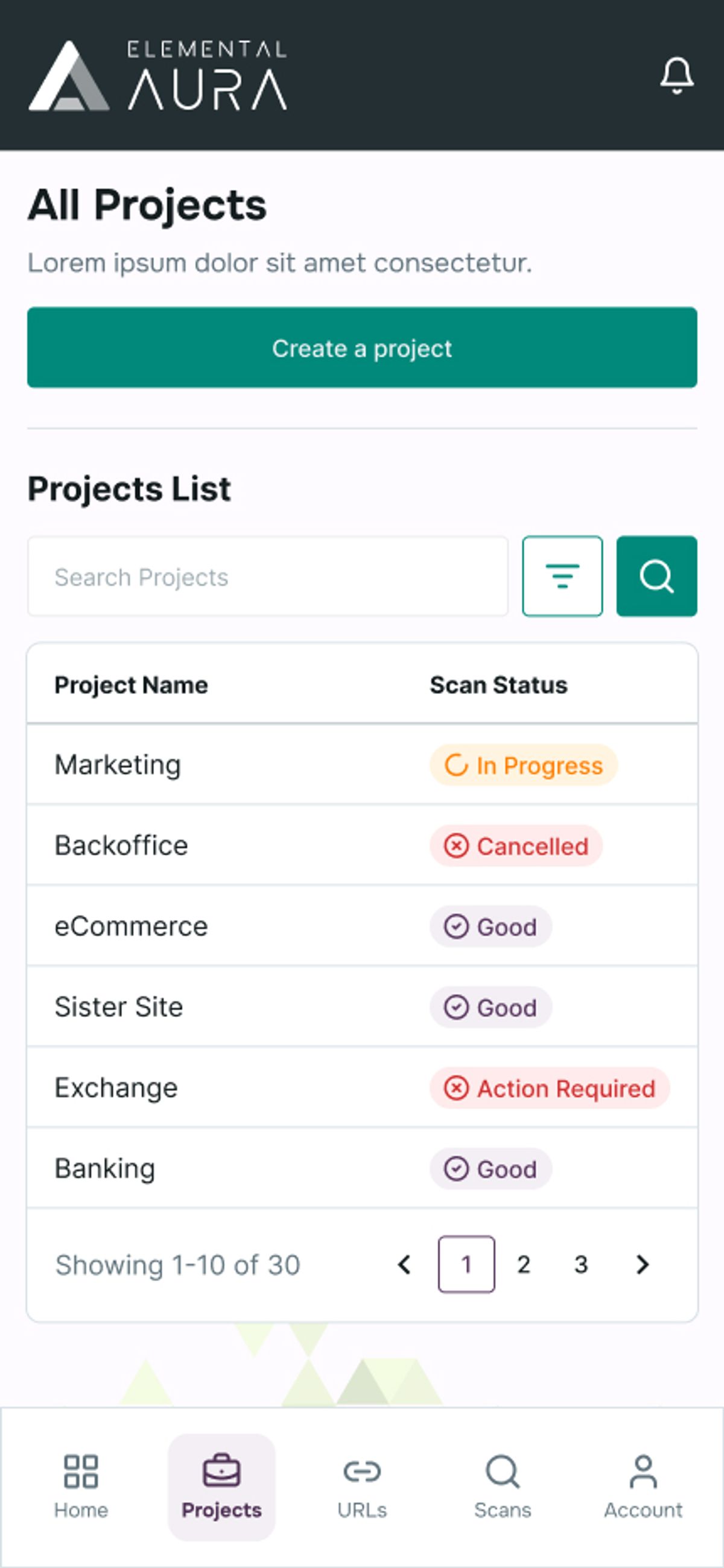 Elemental Aura: Security Health Dashboard