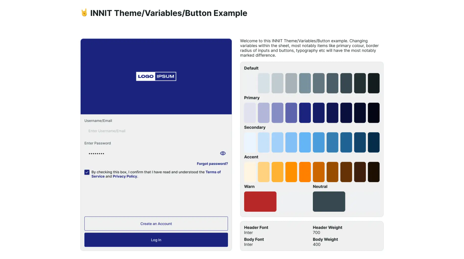 Theme Variables & Token Hierarchy