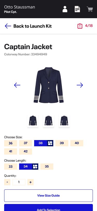 Garment Customizer & Sizing Selector