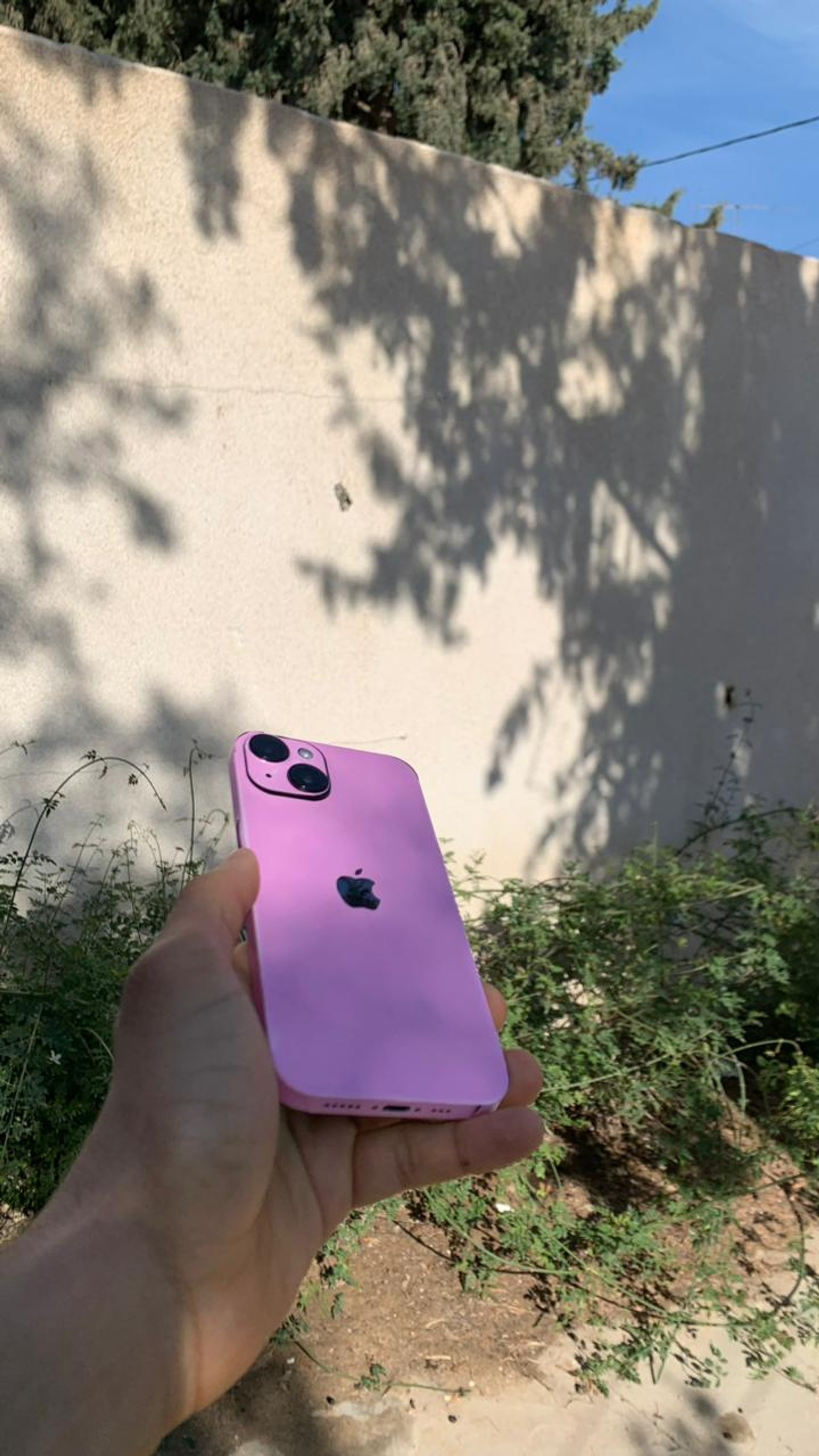 unicolor pink on iphone 14