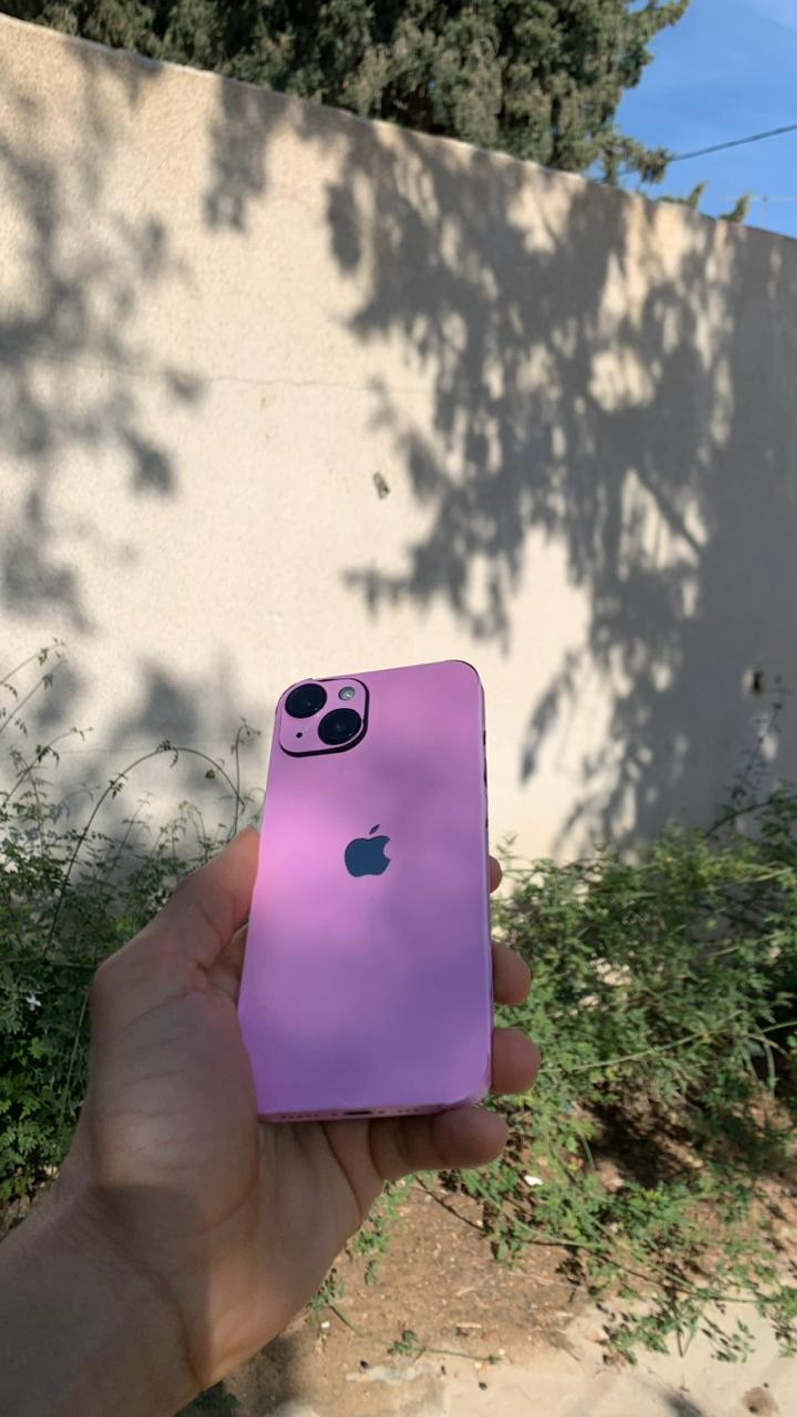 unicolor pink on iphone 14