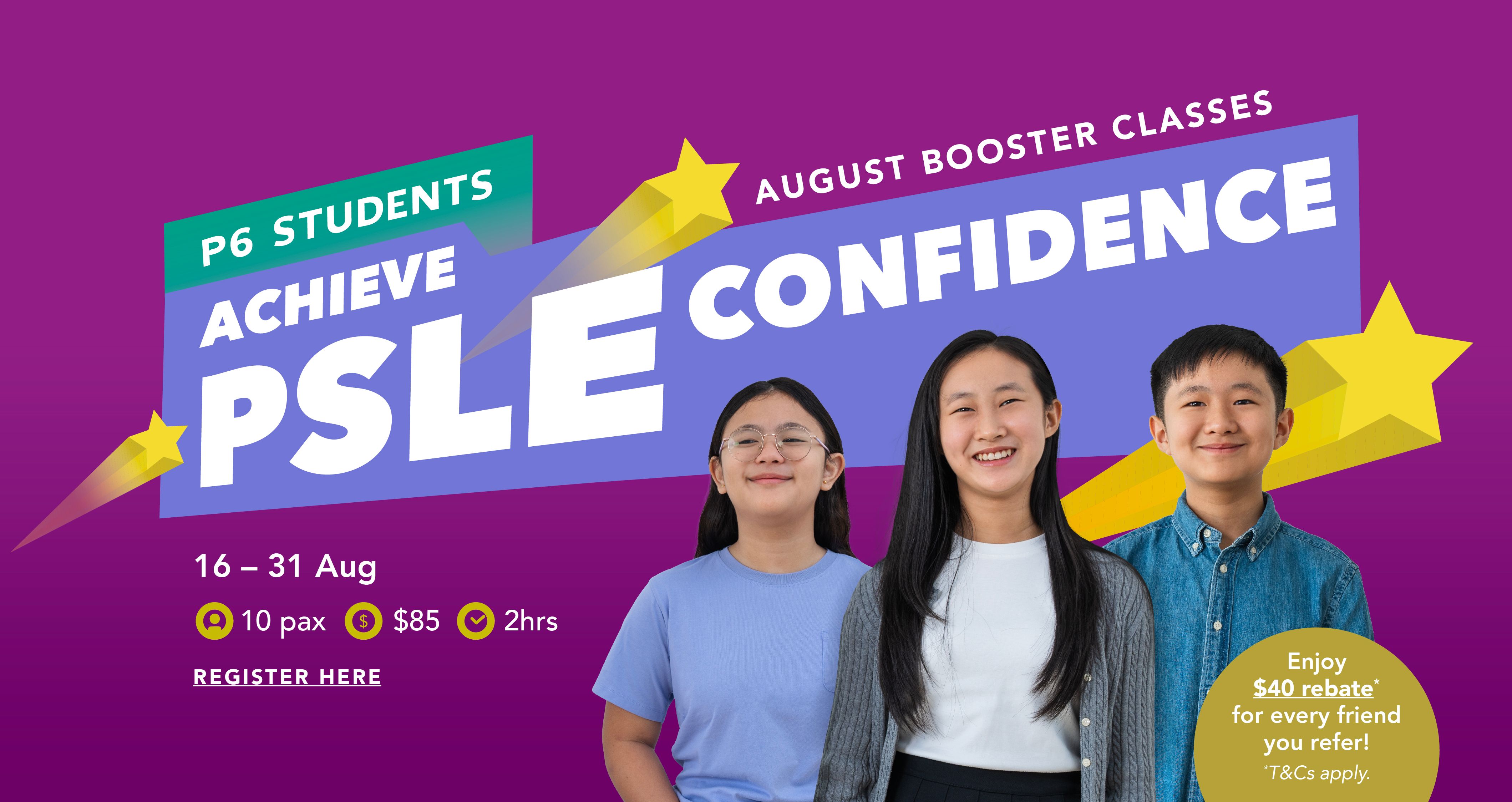Zenith Academy August PSLE Booster Classes 2025