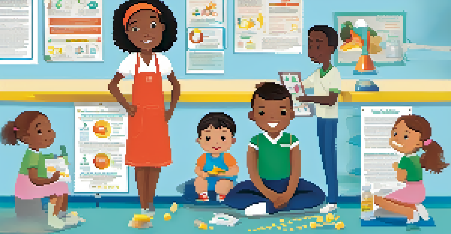 An educational poster about vaccination with colorful graphics and statistics, set against a light blue background.