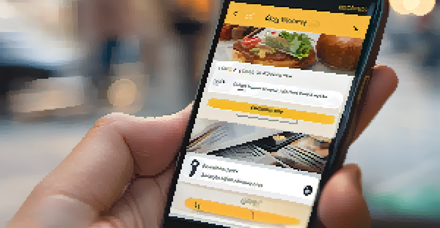 A close-up of a smartphone with a gig economy app showing job listings, held in a hand against a softly blurred background.