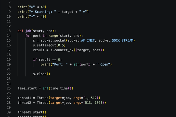 Baby's First Port-Scanner