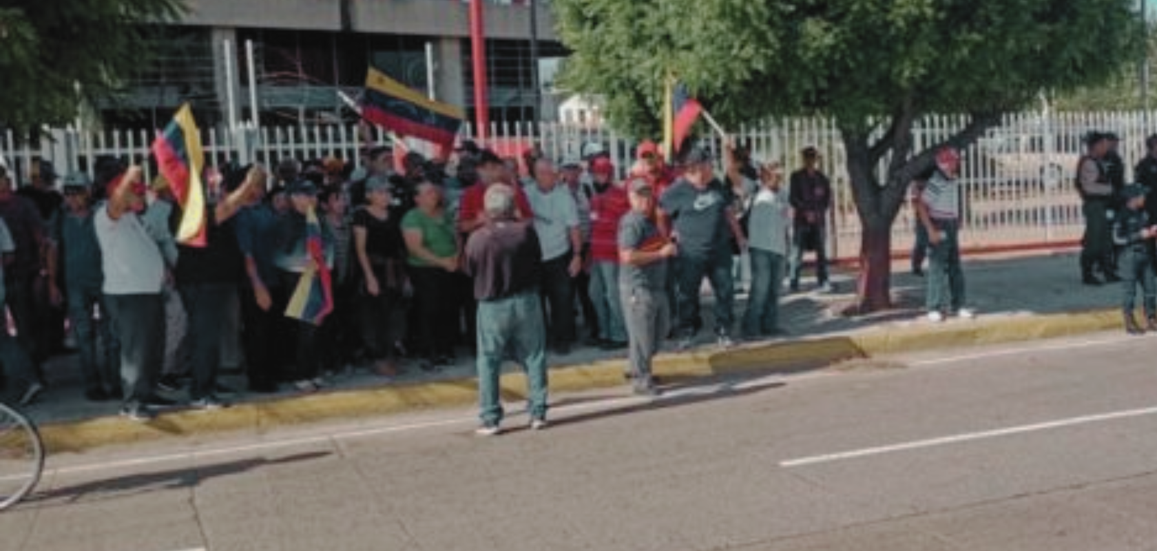 Jubilados de PDVSA en Maracaibo protestan en solidaridad con huelguistas en Caracas