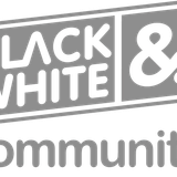 black and white