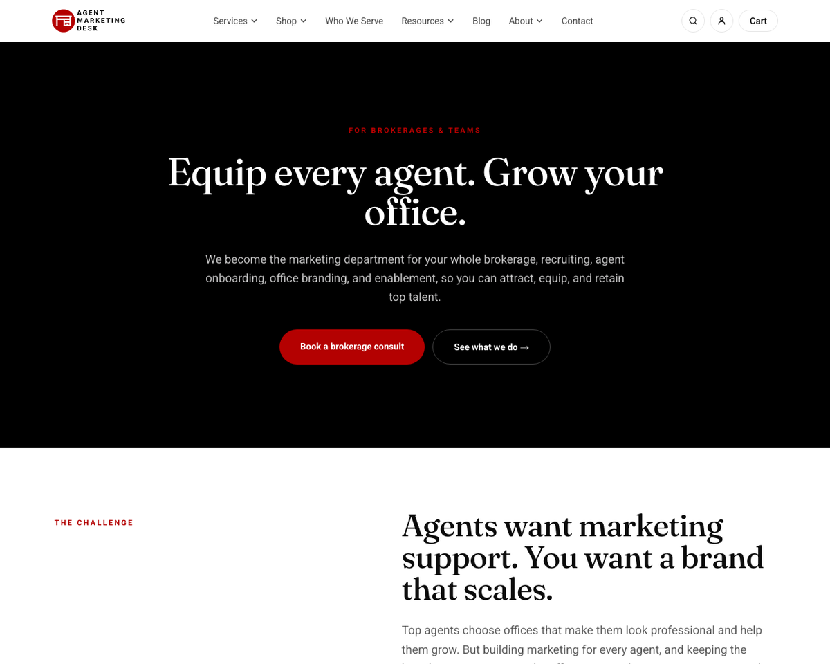 Marketing solutions for brokerages and teams