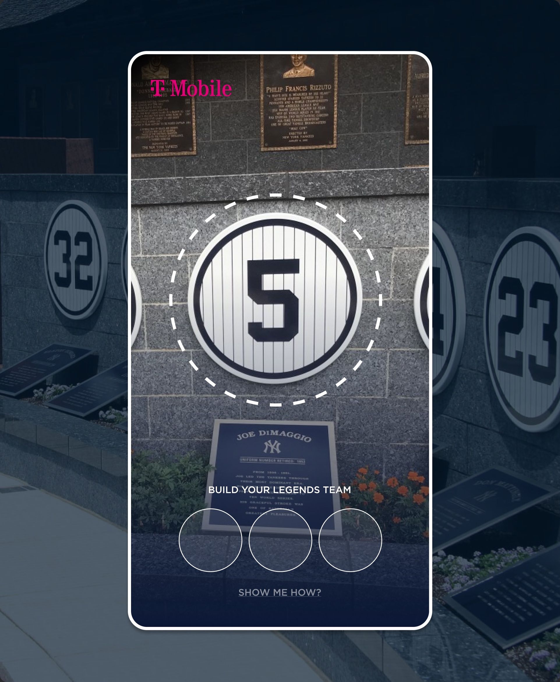 Yankees - Augmented Reality fan experience at Monument Park