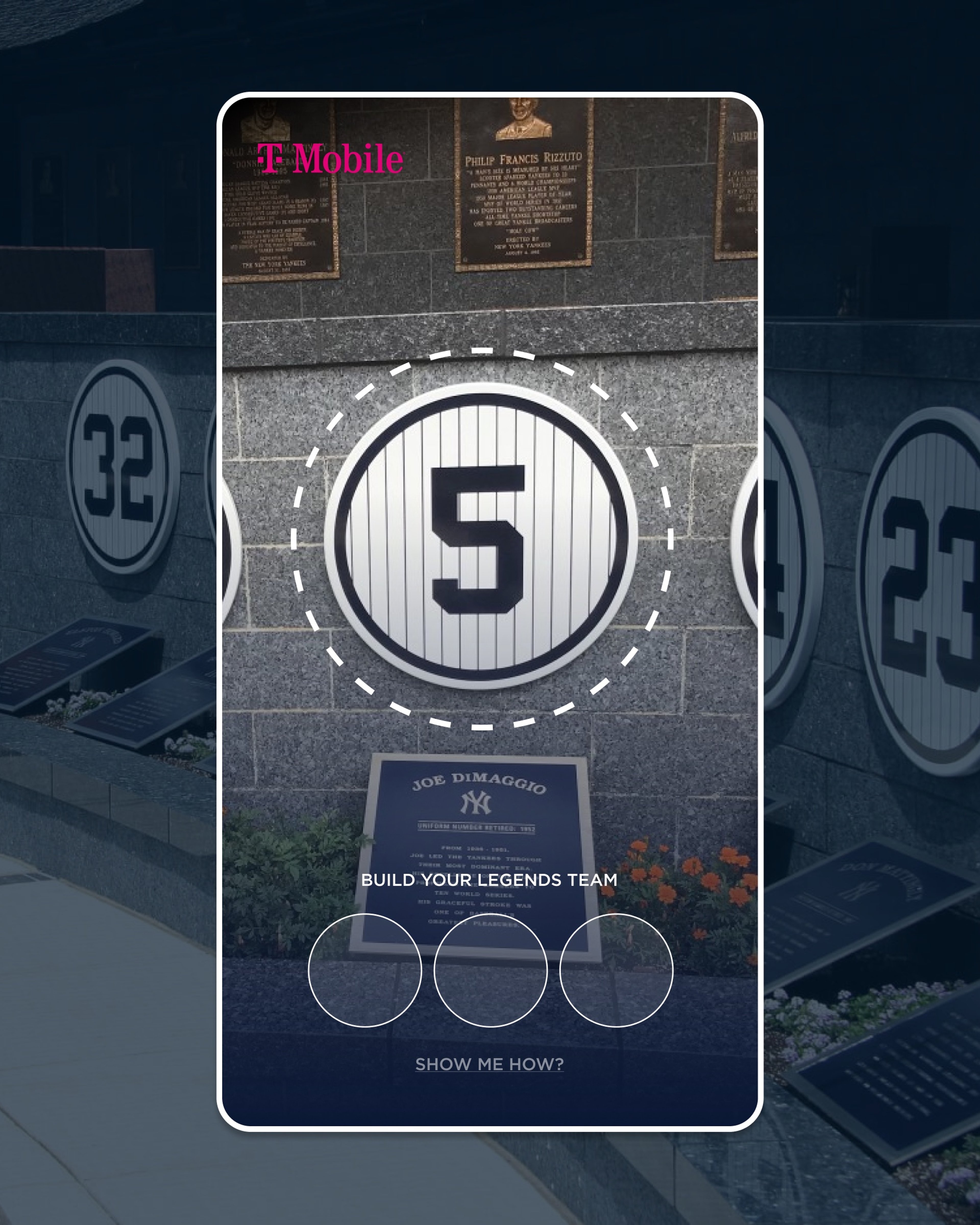 Yankees - Augmented Reality fan experience at Monument Park