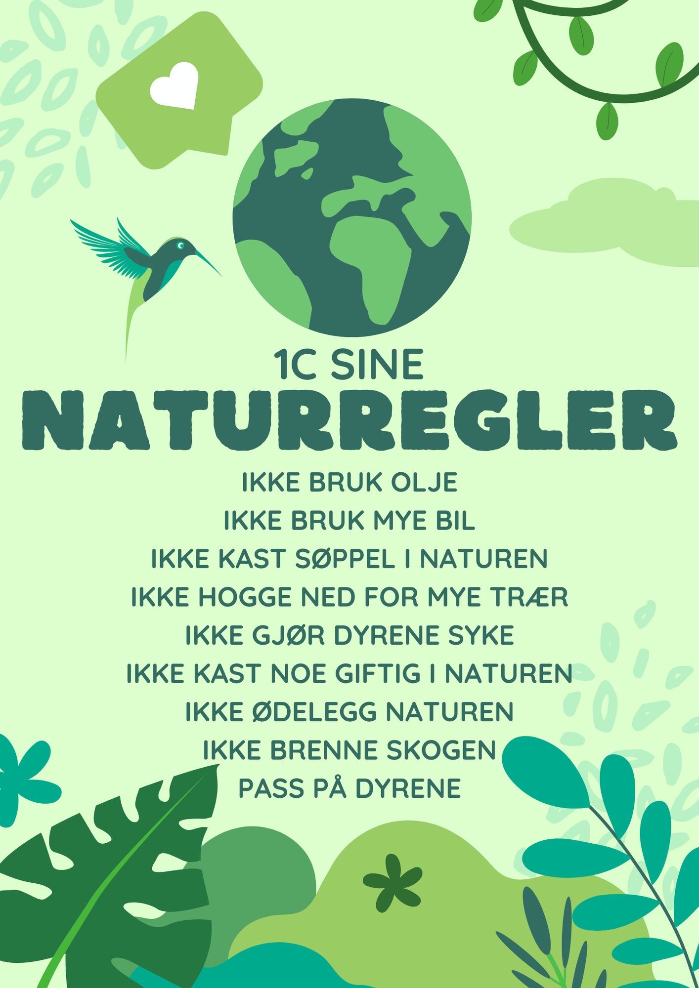 Innspill fra 1C Singsaker skole