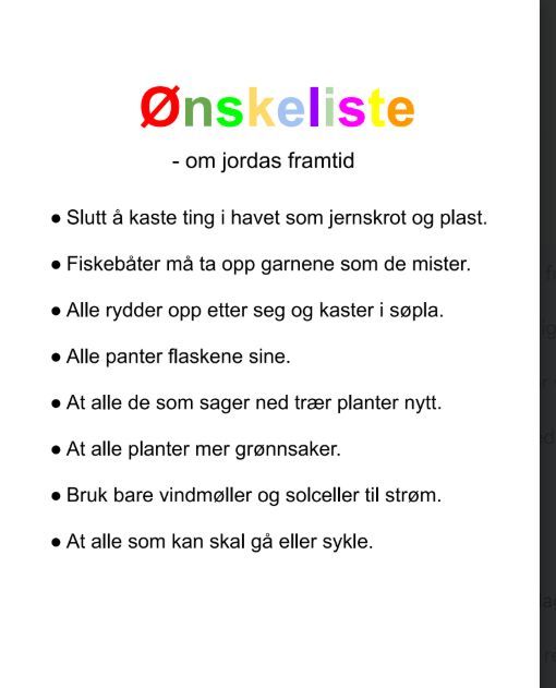 Innspill fra 3 Nypvang skole