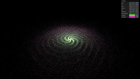 3D Galaxy Three.js
