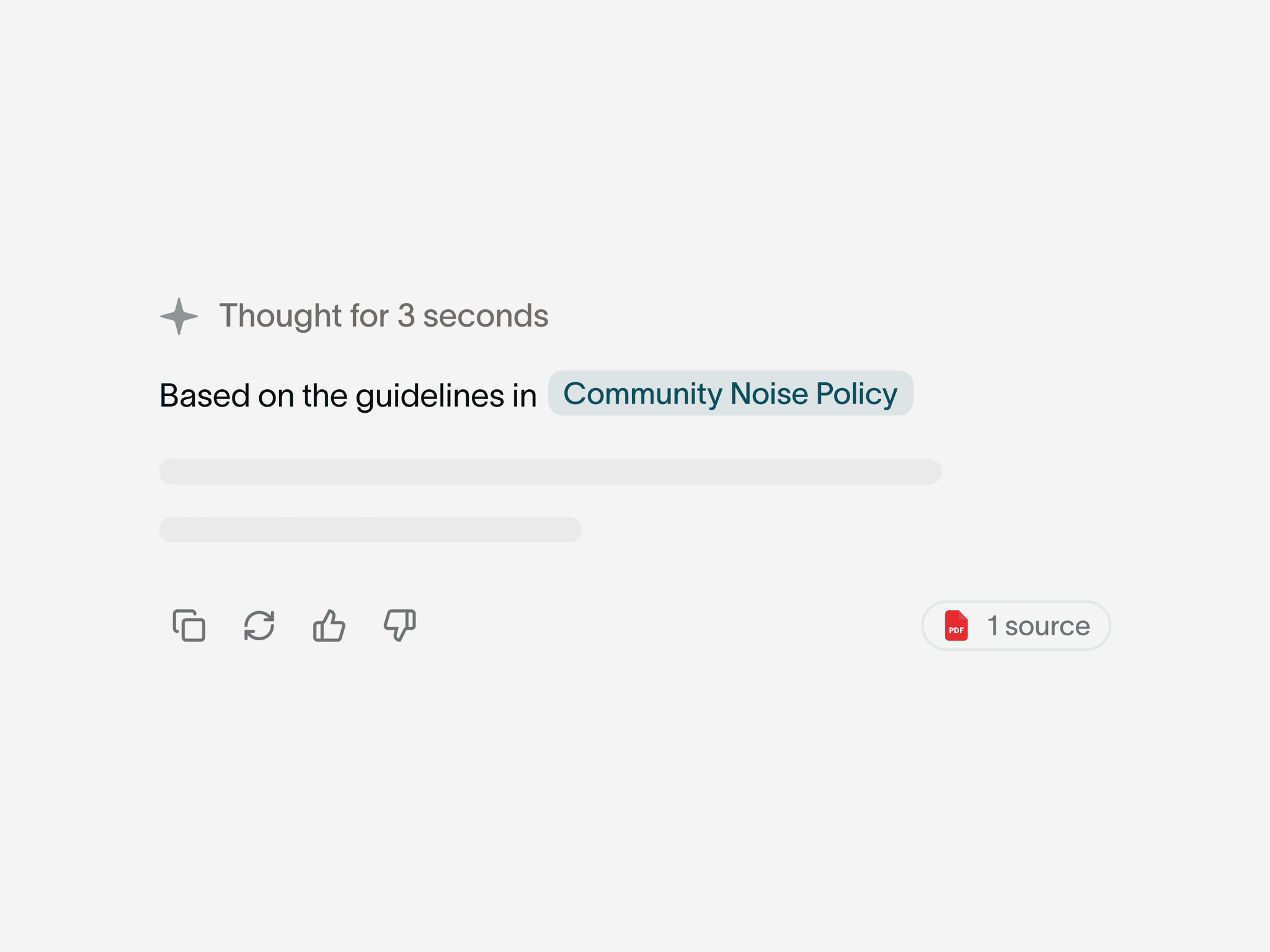 Every answer follows policy