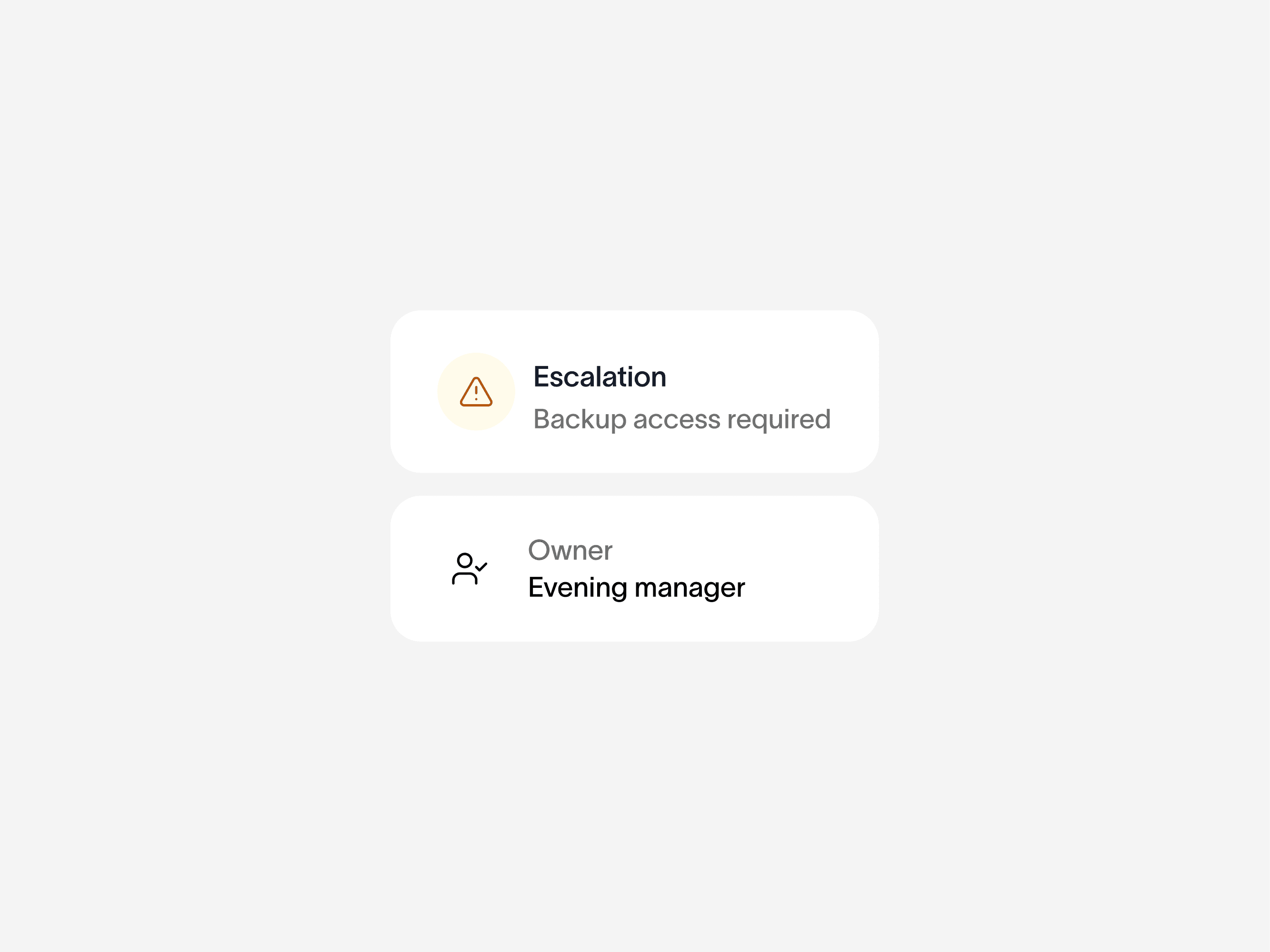 Escalations arrive ready
