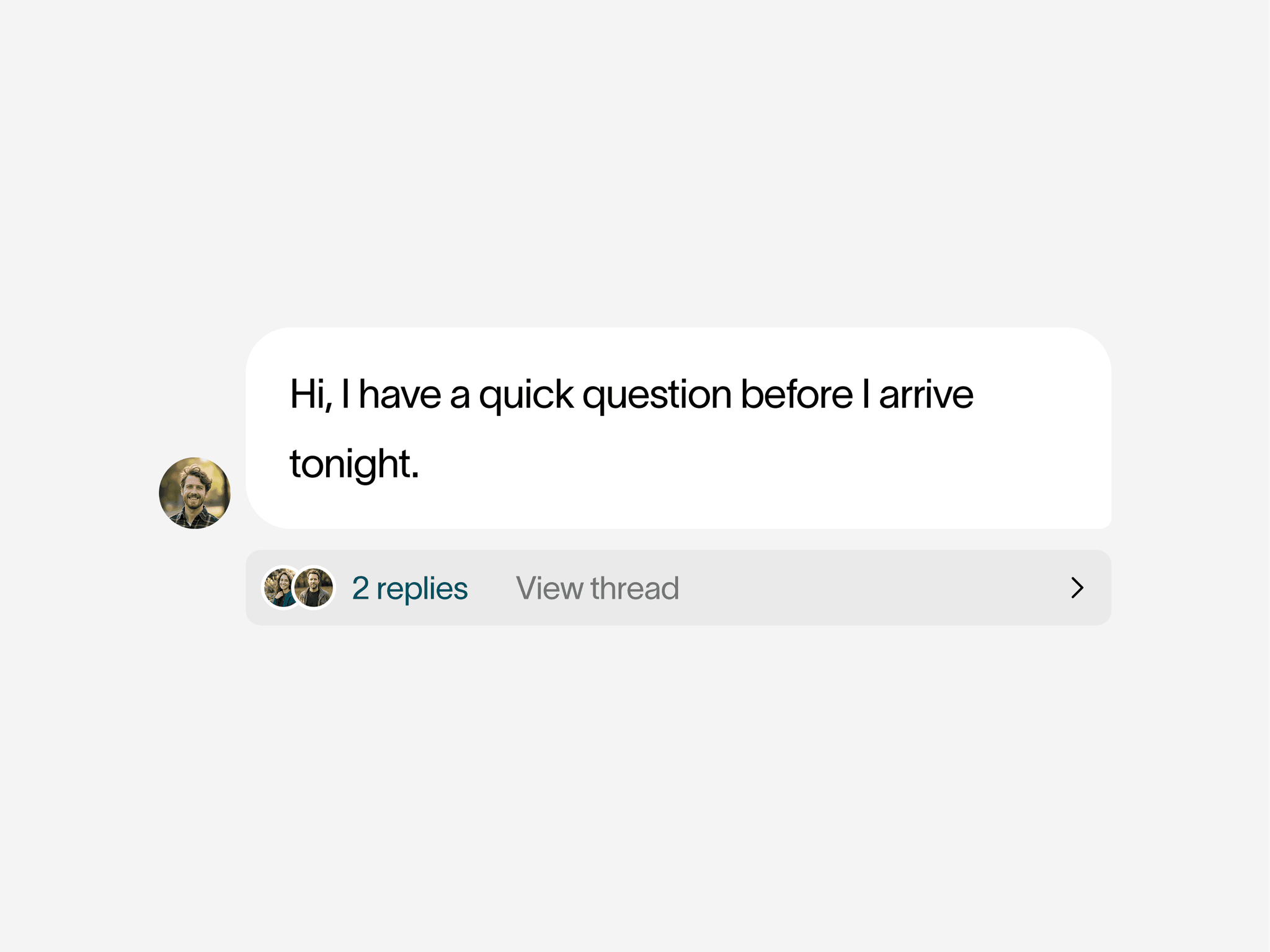Every guest conversation, in context