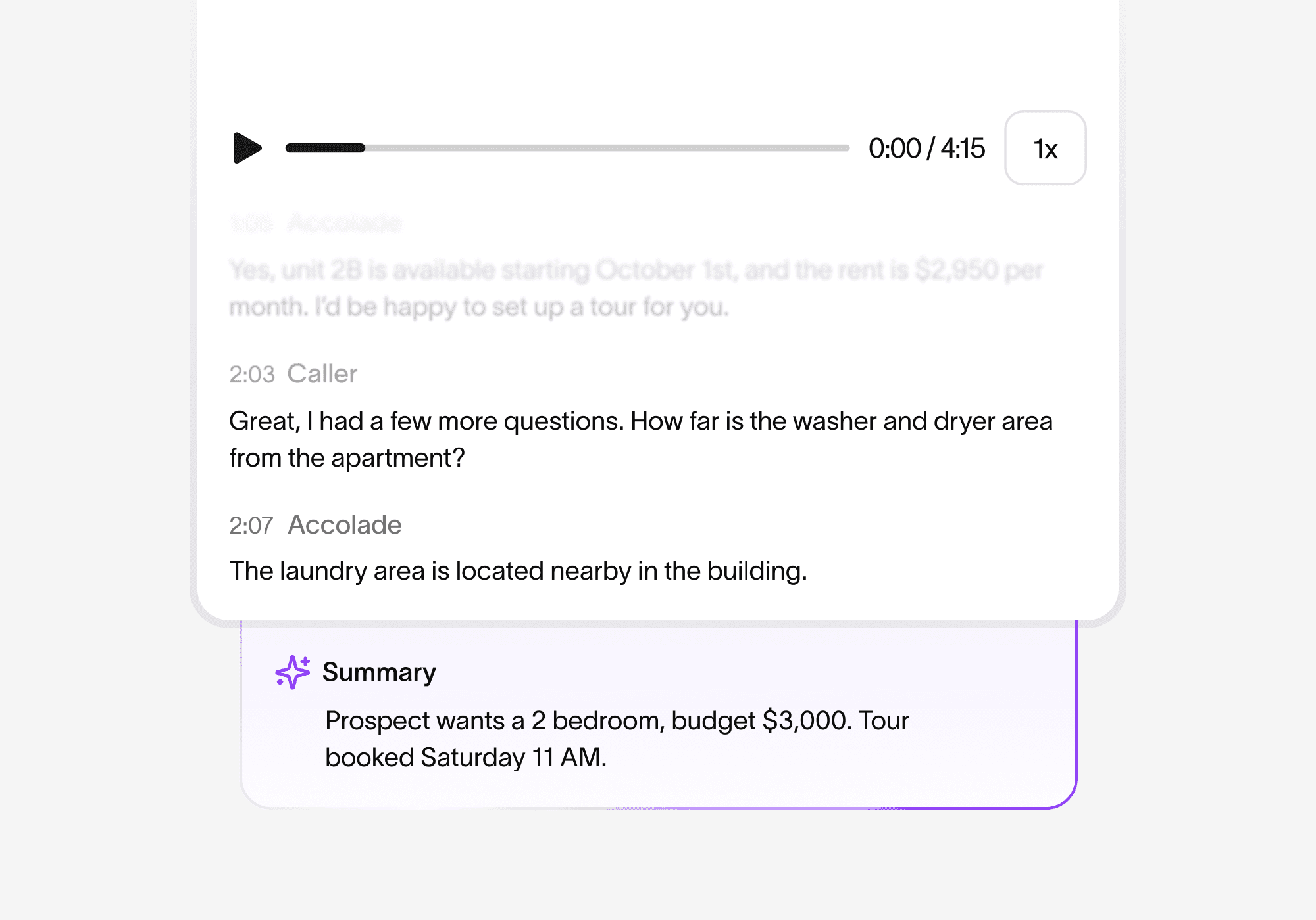 Transcript and Summary