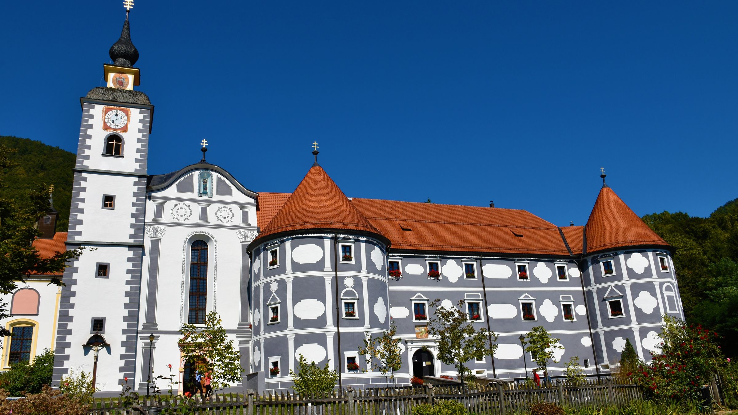 The medieval monastery complex of Olimje near Podčetrtek, Slovenia