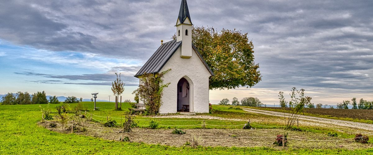 A chapel in an open sacred landscape
