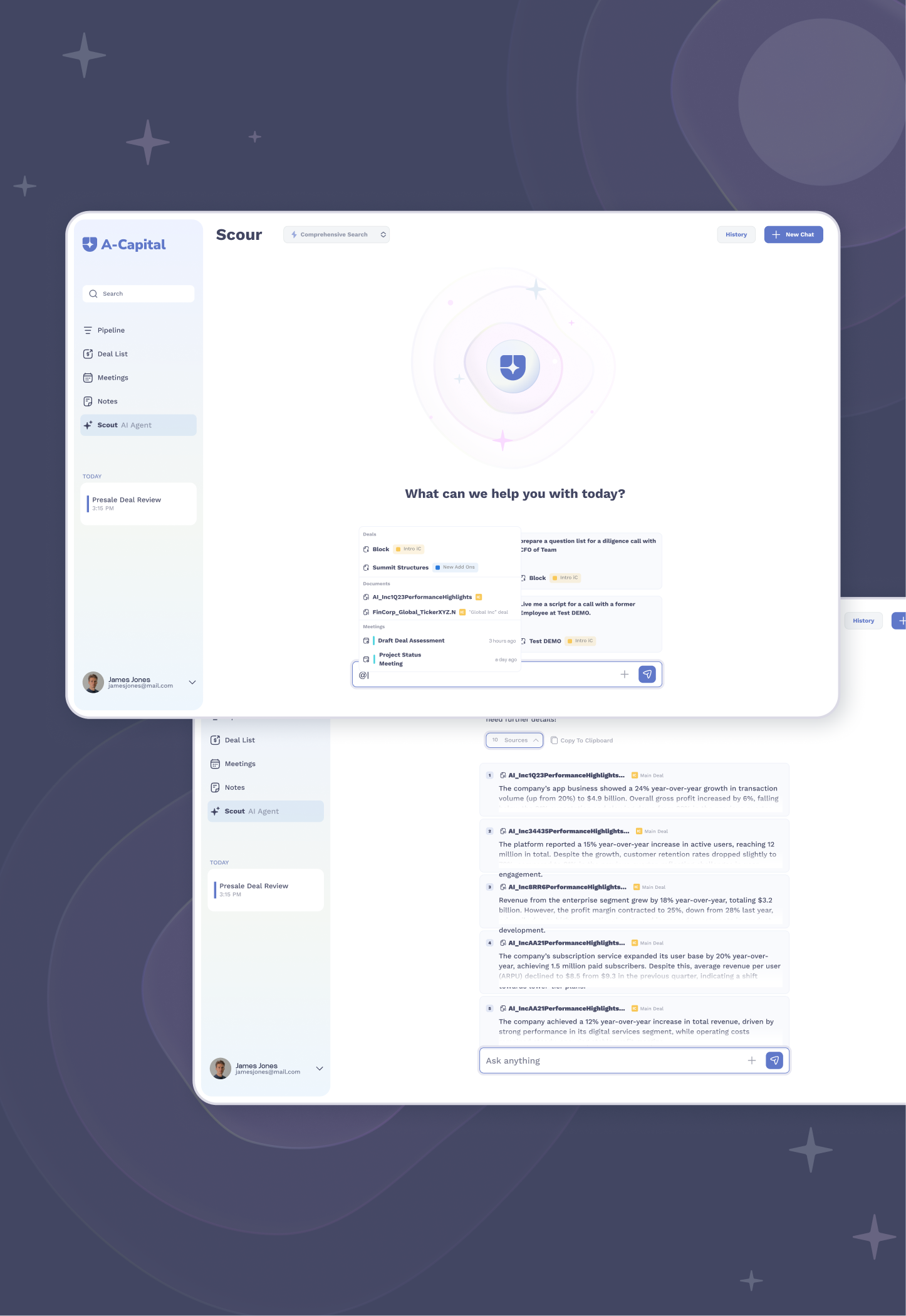 AI Assistant  for Private Equity Investment Platform