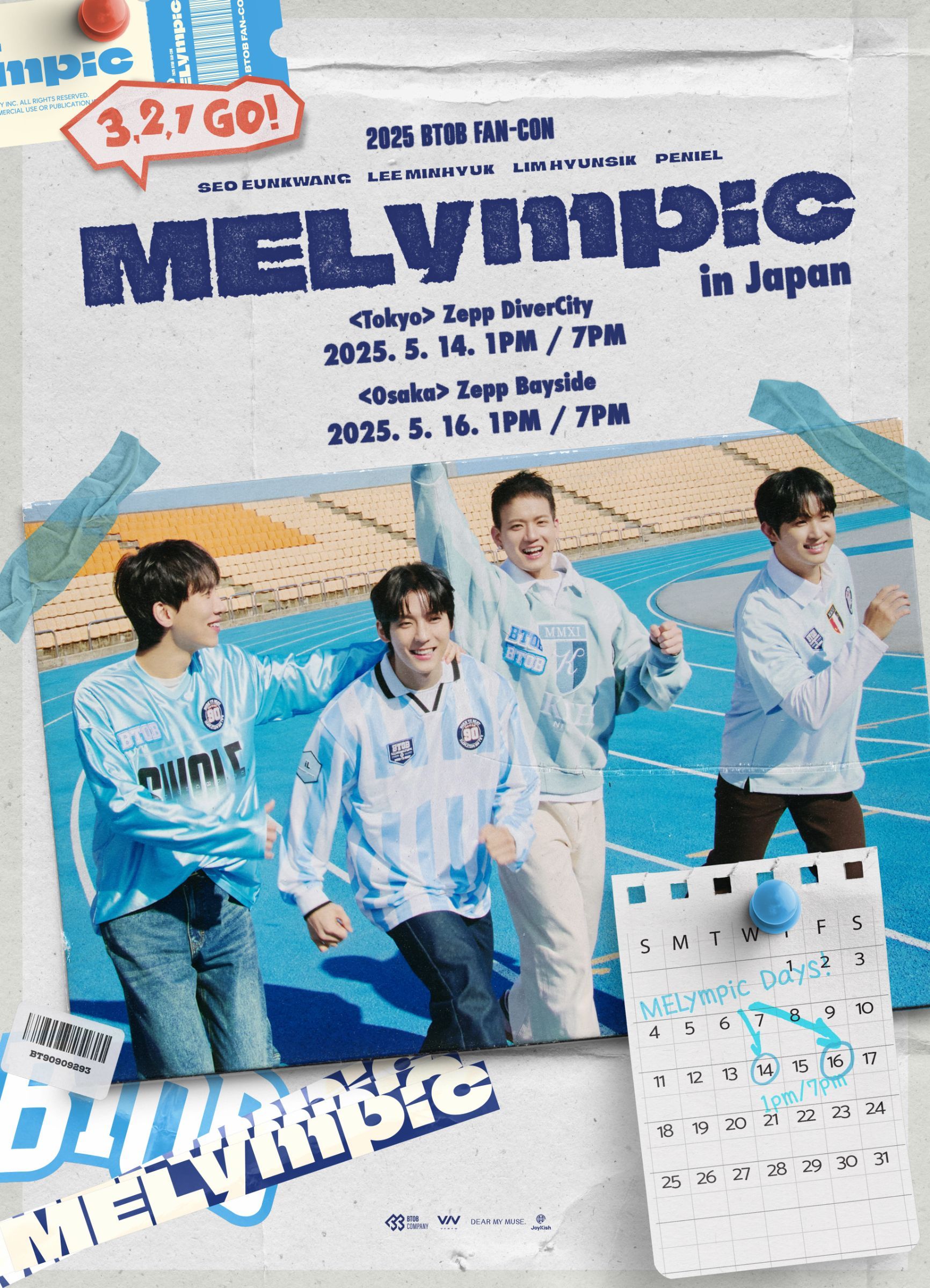 BTOB、デビュー13周年記念ファンコン「MELympic」日本開催決定！東京・大阪で特別な思い出を