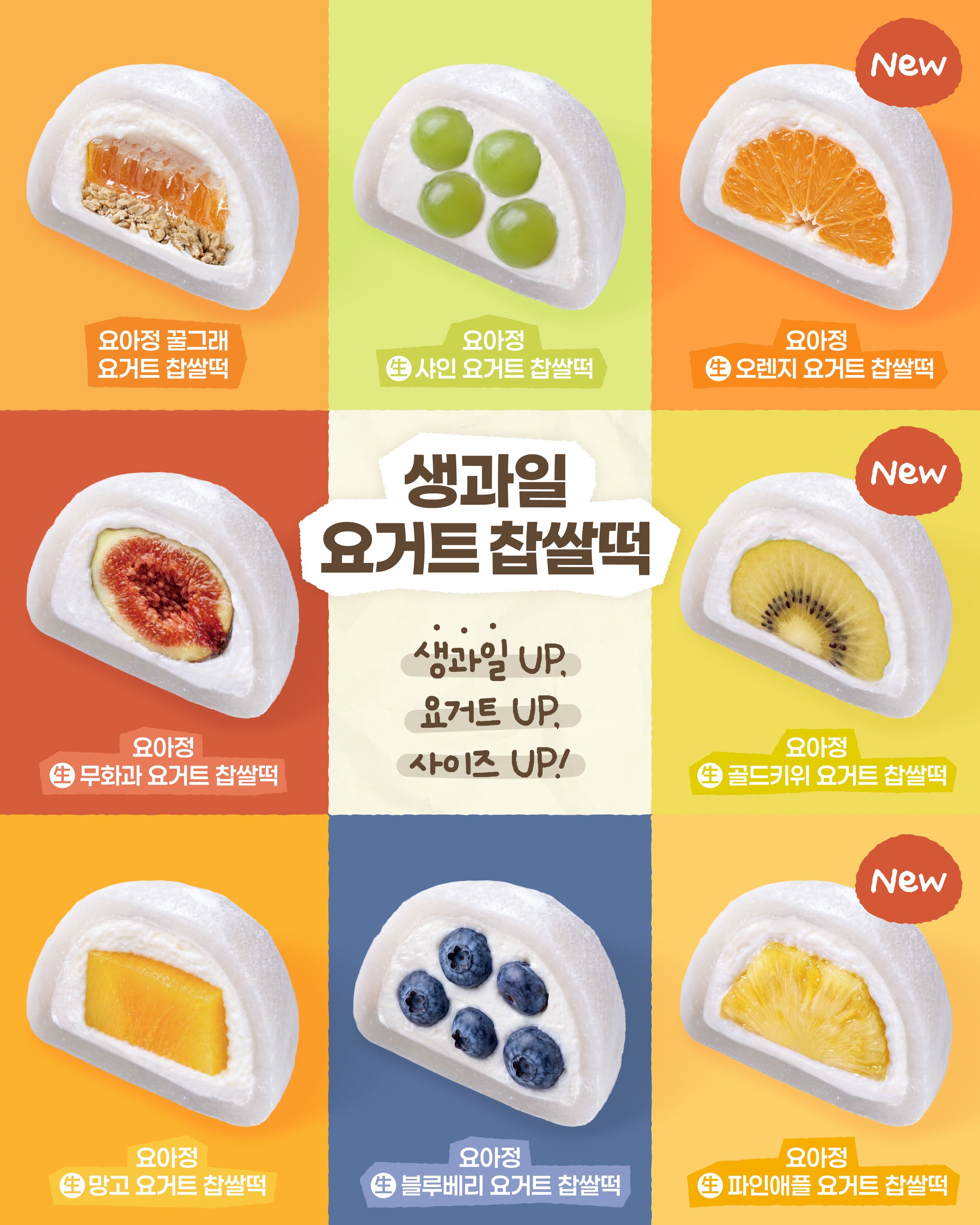 韓国ヨアジョン新作！生フルーツヨーグルトもち全8種類の味・価格を紹介