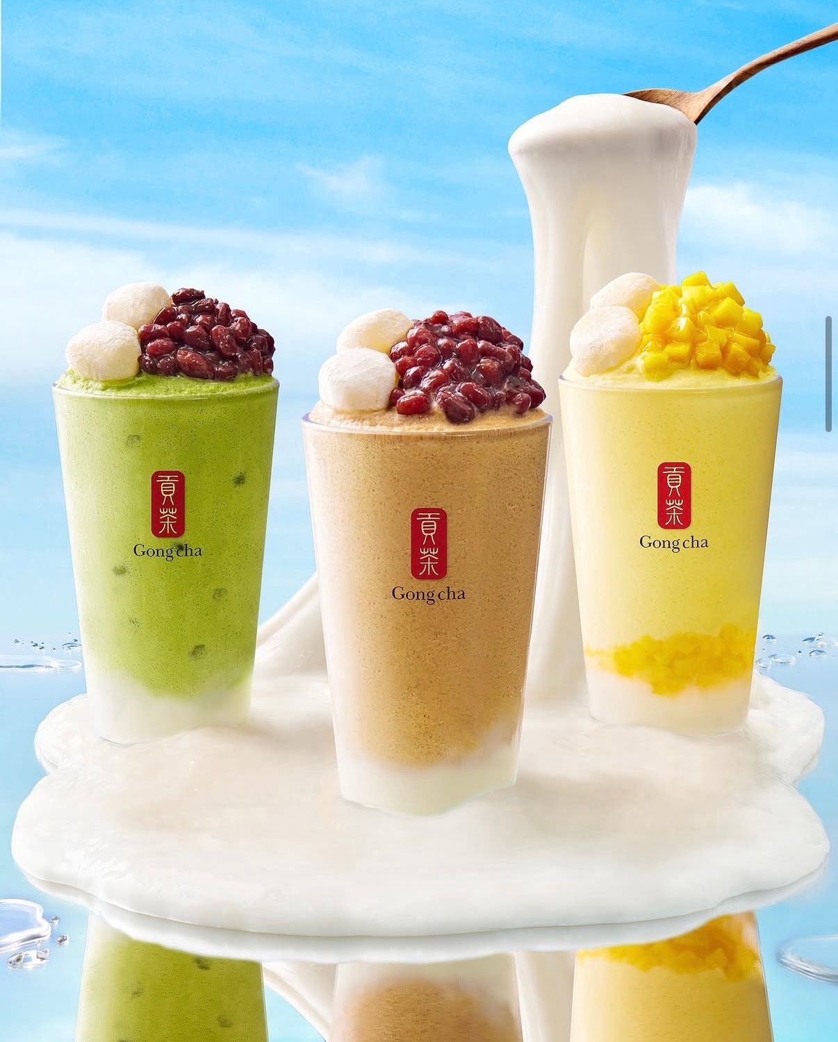 韓国ゴンチャから夏の新作「モッチ餅ピンスシェイク」3種が登場！片手で楽しむ進化系ピンスに大注目