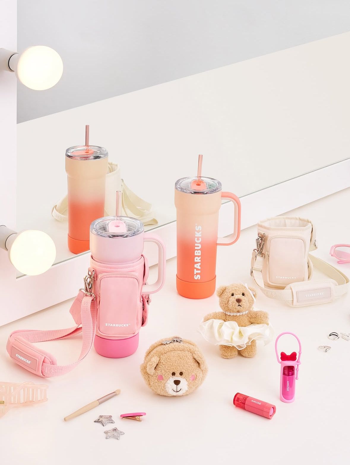 韓国スターバックス×AMUSE限定「CARRY YOUR COLOR」登場！ピーチ＆ピンクのタンブラーが可愛すぎる