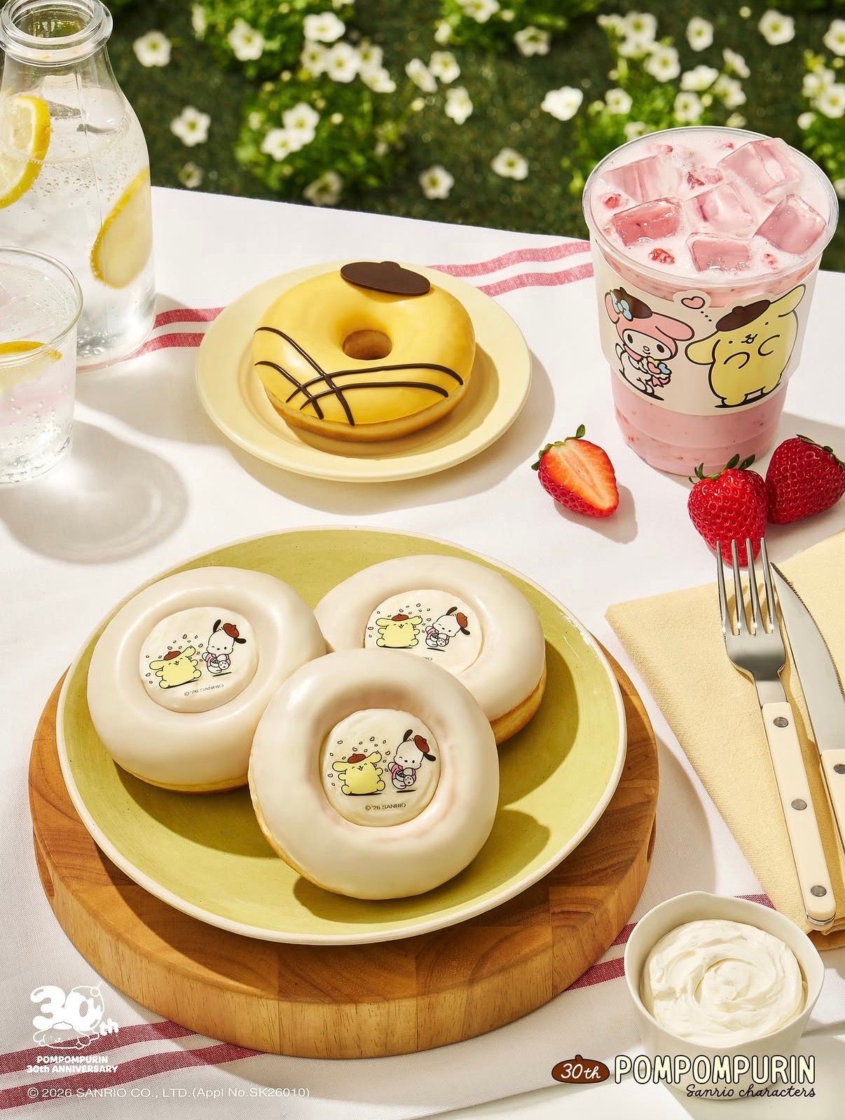 【韓国最新】ダンキン×サンリオが可愛すぎる！ポムポムプリンやポチャッコの限定ドーナツ＆ラテが登場