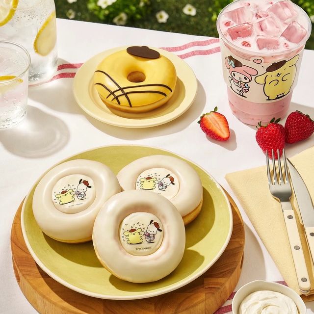【韓国最新】ダンキン×サンリオが可愛すぎる!ポムポムプリンやポチャッコの限定ドーナツ&ラテが登場