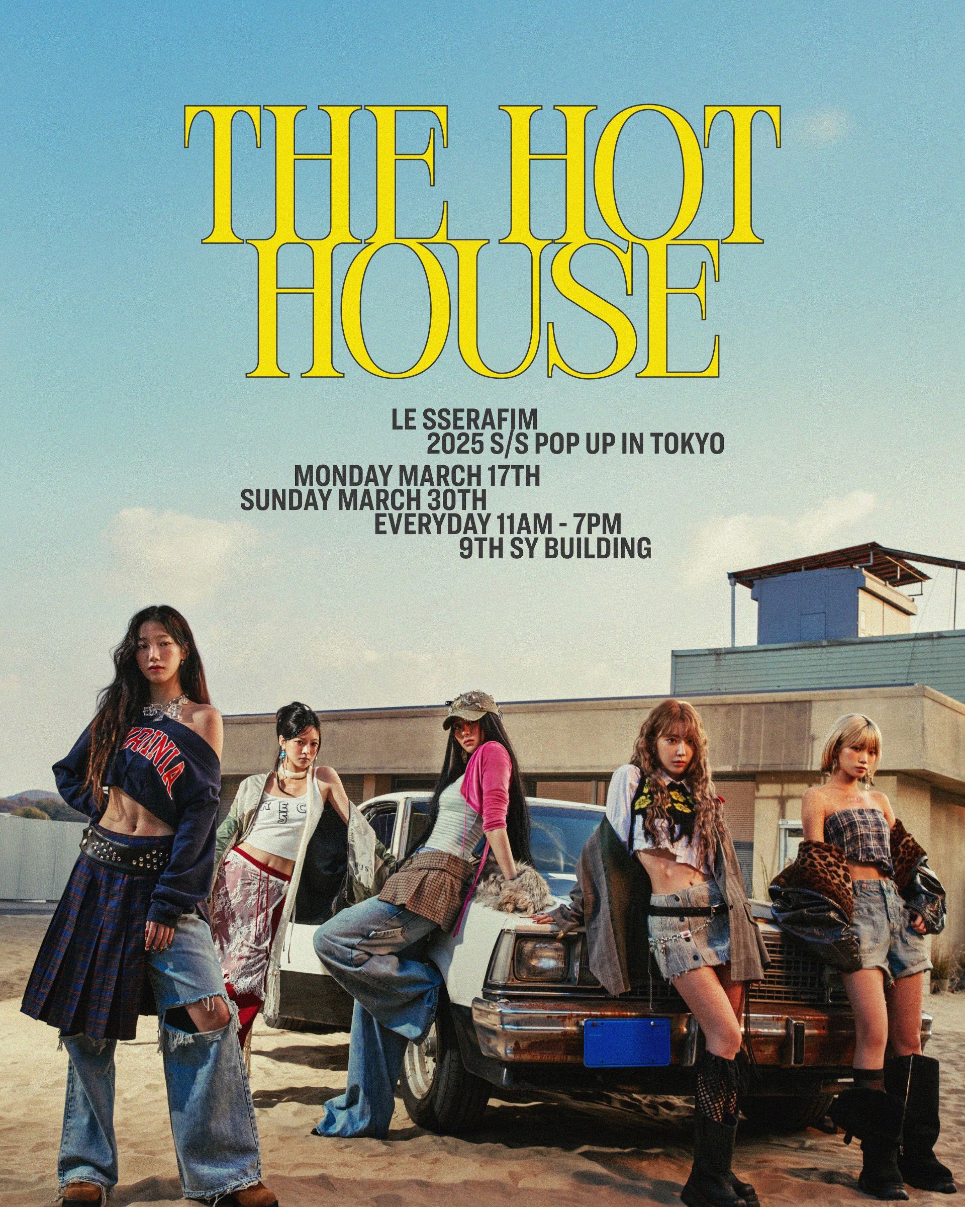 LE SSERAFIMのポップアップストア『THE HOT HOUSE』が東京で開催決定！