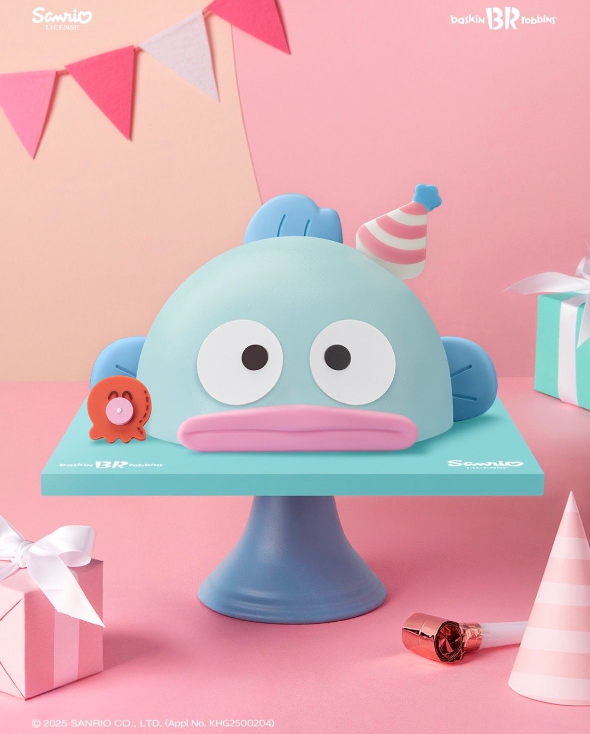 バスキン・ロビンス韓国｜ハンギョドン「スウィートパーティ」ケーキ新登場！冬限定の3種フレーバー構成