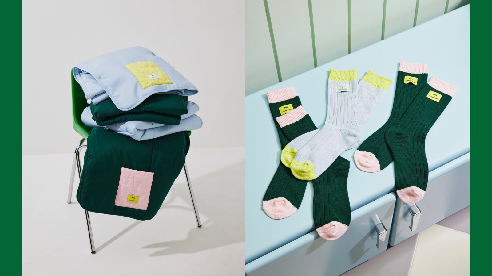 韓国スタバ｜MSGMコラボ開始！冬のe-フリクエンシーでブランケット&ソックス登場