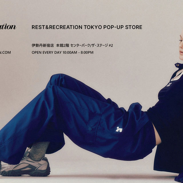 韓国発人気ブランド「Rest&Recreation」、伊勢丹新宿店でPOPUP開催決定!