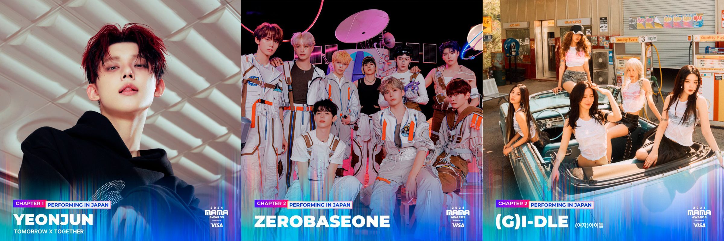 「2024 MAMA AWARDS」THEME・CINEMATIC・MEGA STAGEにYEONJUN、ZEROBASEONE、(G)I-DLEが登場！