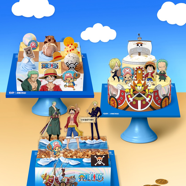 【韓国31】『ONE PIECE』コラボのアイスケーキ3種が登場!名台詞やサニー号を再現した超豪華クオリティ
