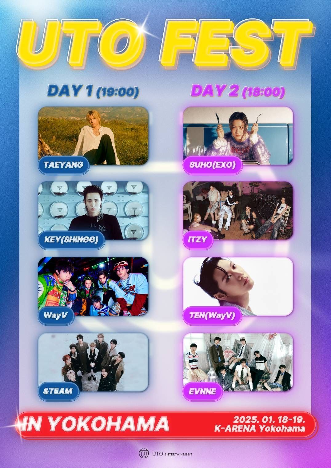 日韓修交60周年記念！BIGBANGのTAEYANGやITZYら出演「2025 UTO FEST」横浜で開催