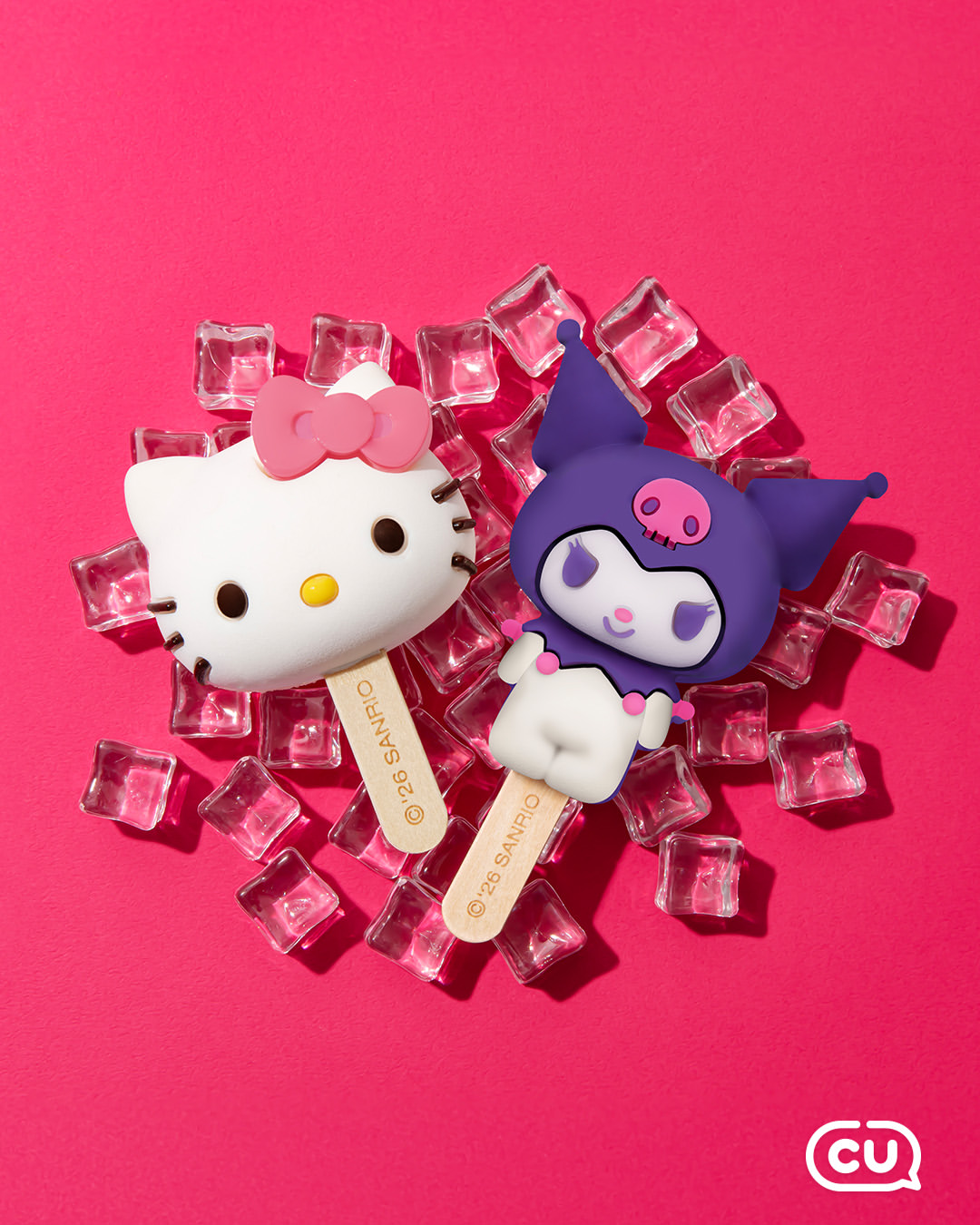 【韓国CU】かわいすぎて食べられない！？ハローキティ＆クロミの超リアルな「立体ソルベアイス」が新登場♡
